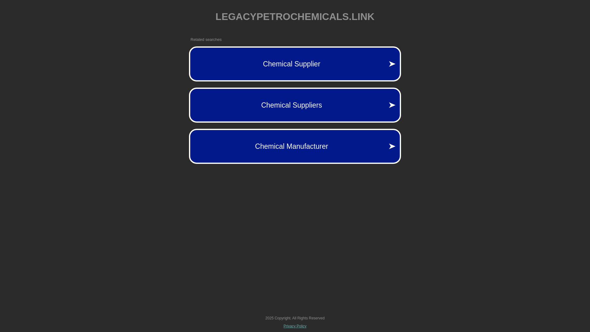 website screenshot of https://legacypetrochemicals.link/