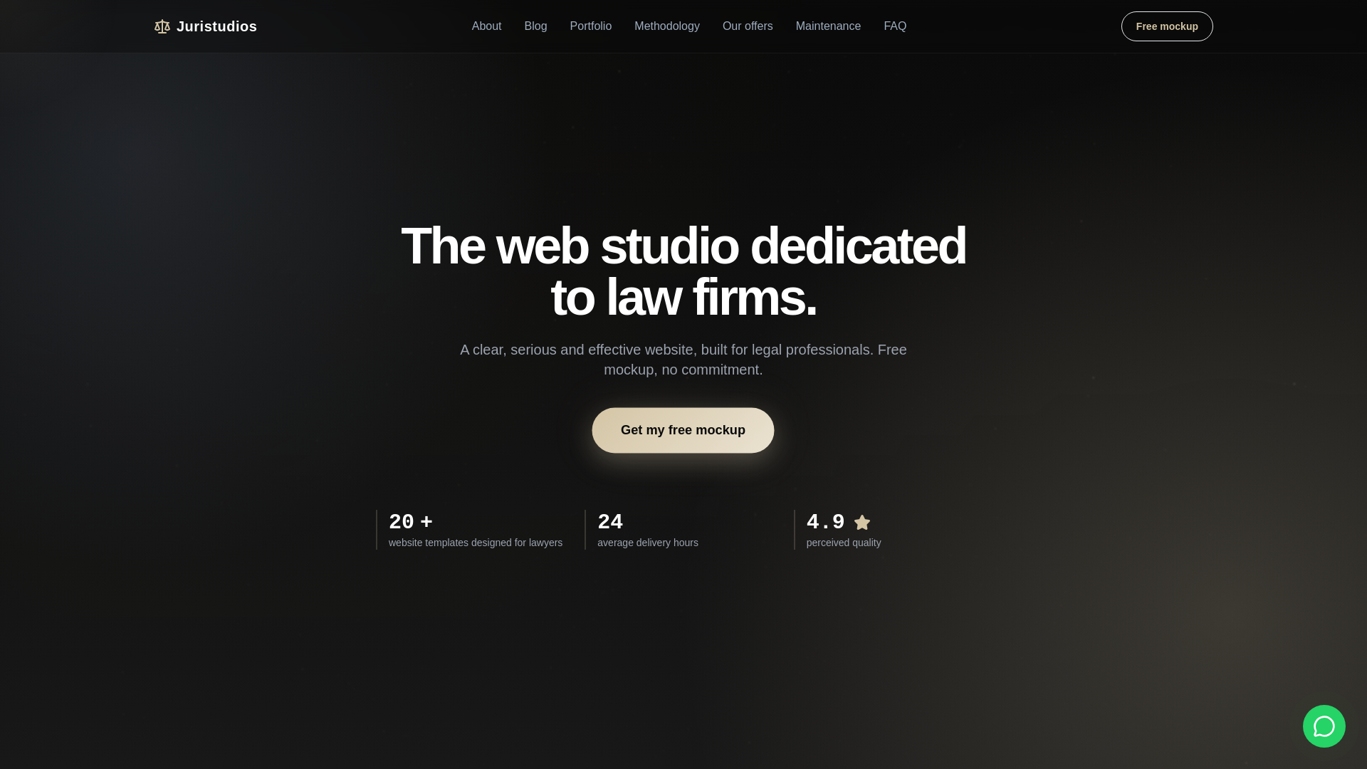 website screenshot of https://juristudiossite.pages.dev/