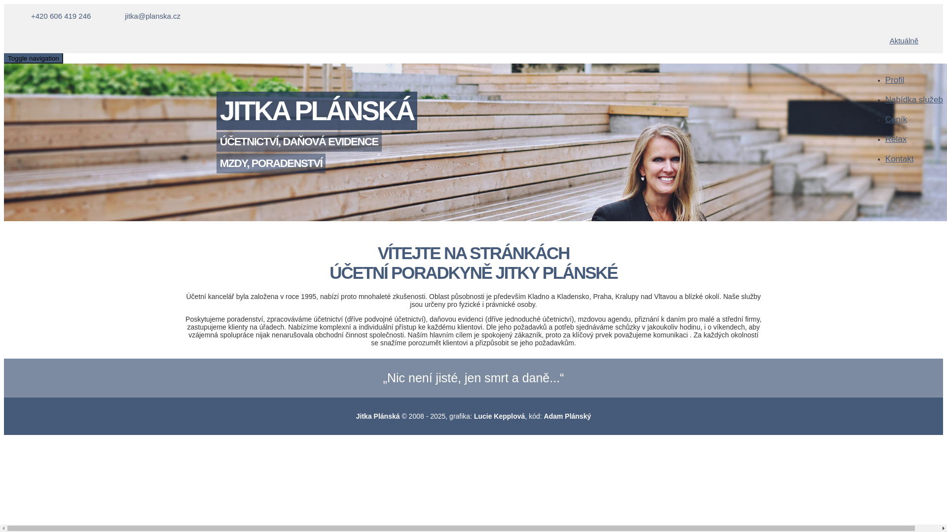 website screenshot of https://planska-hugo.pages.dev/