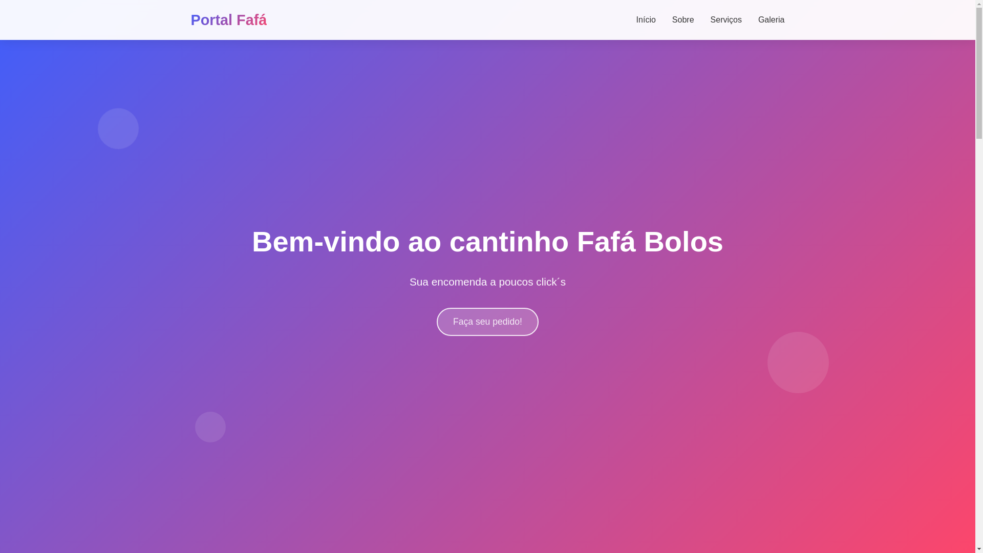 website screenshot of https://fafabolos.com.br/