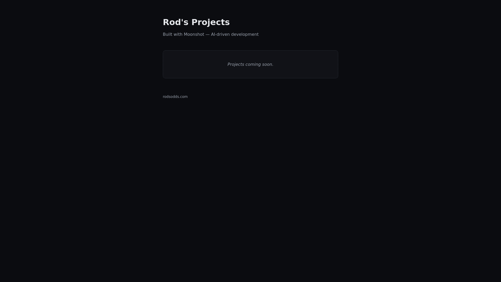 website screenshot of https://rodsodds.pages.dev/