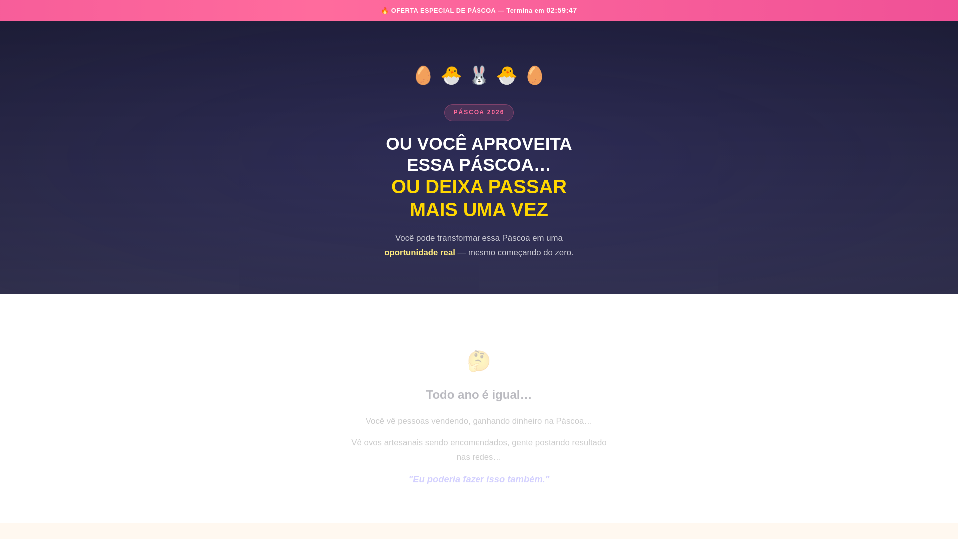 website screenshot of https://pascoa-lucrativa.pages.dev/