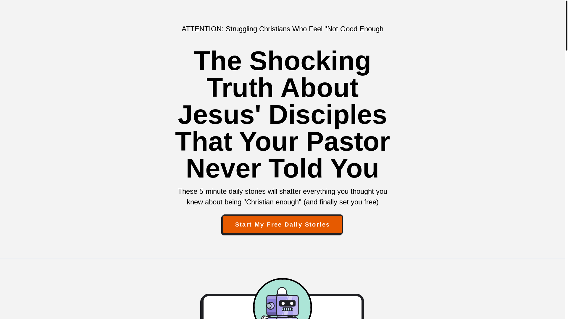 website screenshot of https://fractalchristian.site/