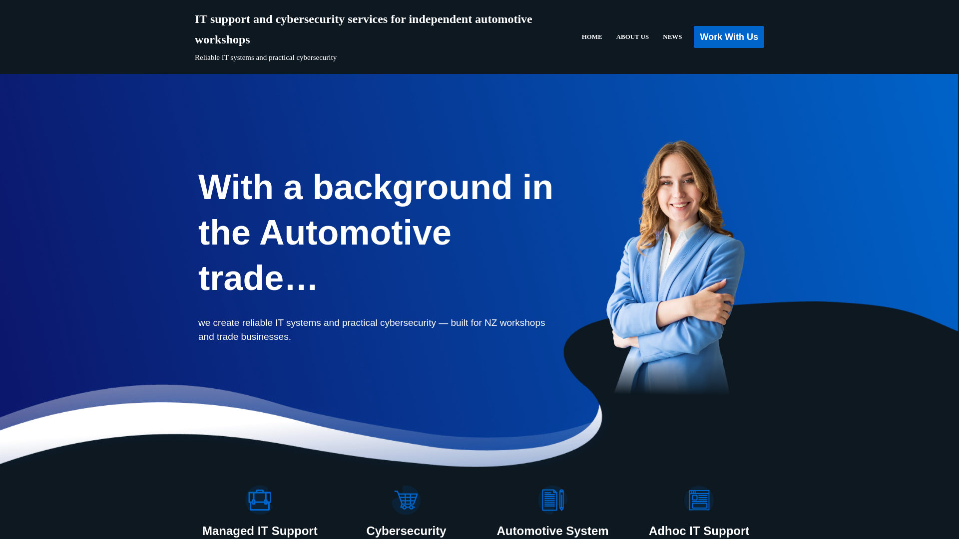 website screenshot of https://autotradeit.nz