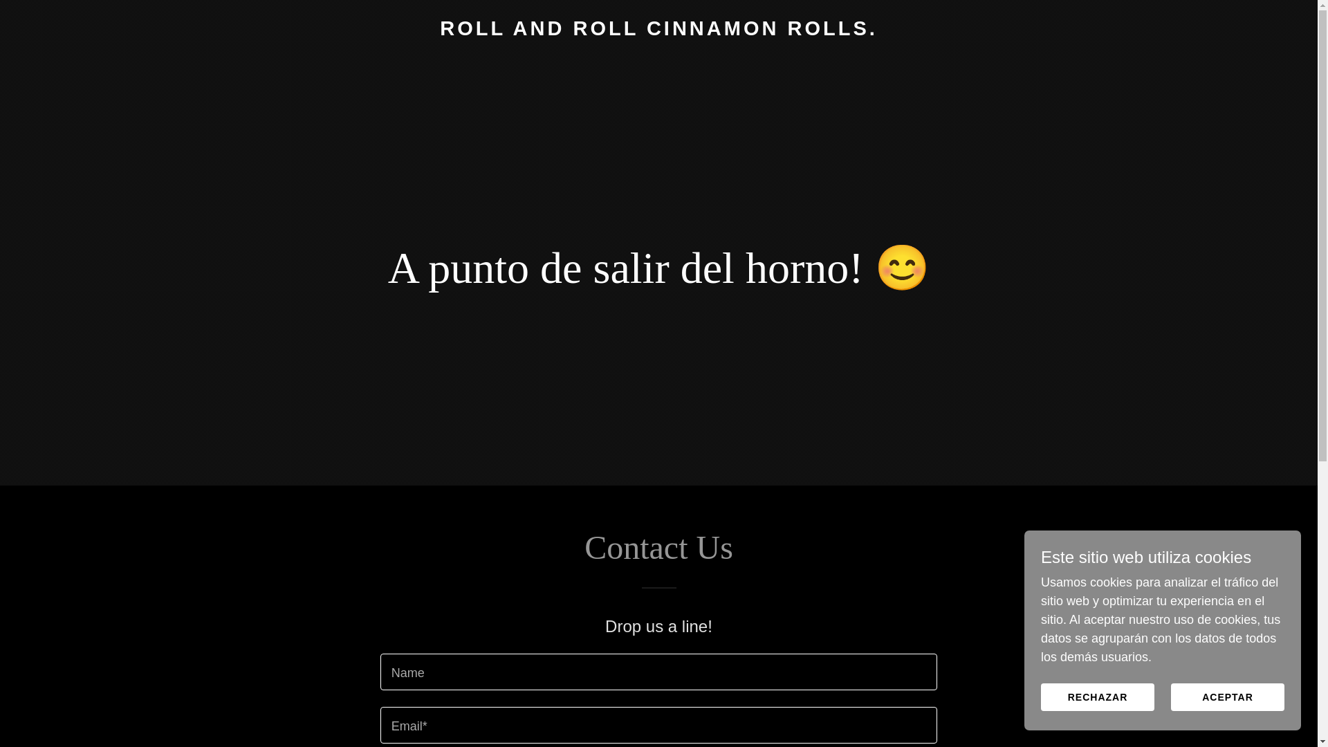 website screenshot of https://rollandrollbakery.es/