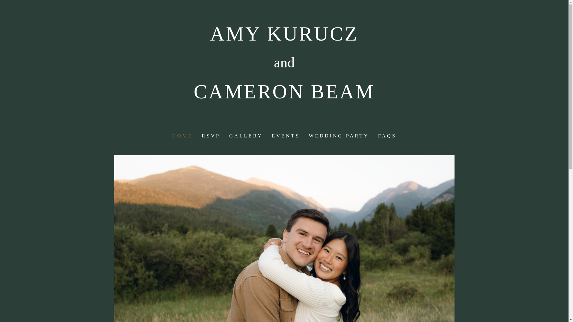 website screenshot of https://amyandcameron2026.com/