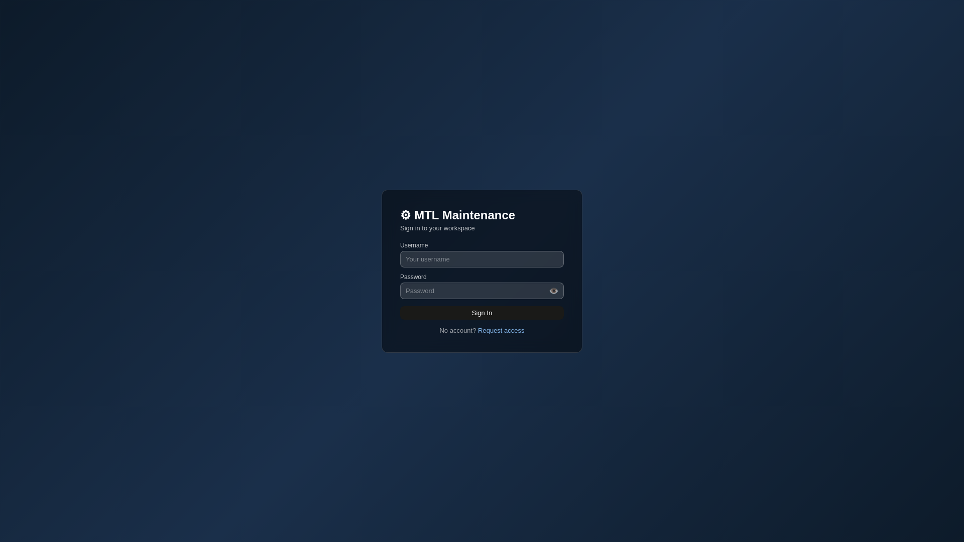 website screenshot of https://mtl-maintenance.pages.dev/