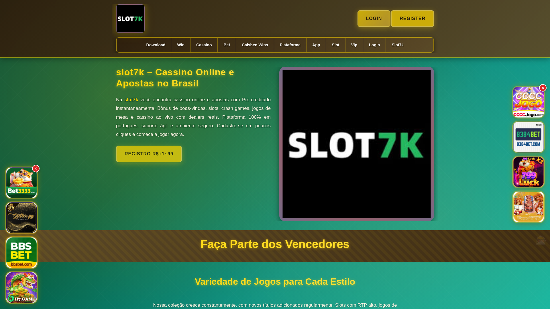 website screenshot of https://slot7kcara.com/