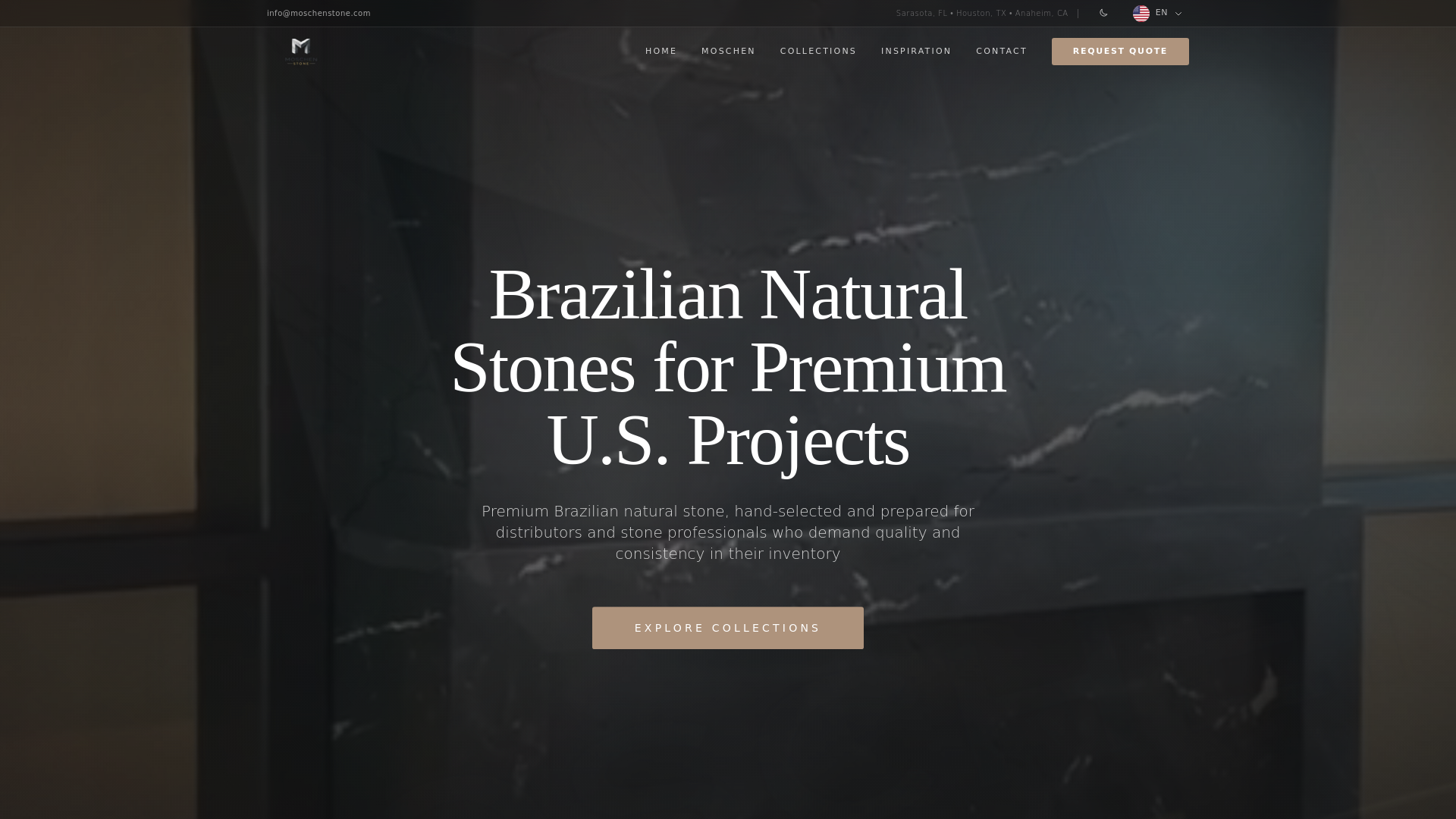 website screenshot of https://moschenstone.com.br