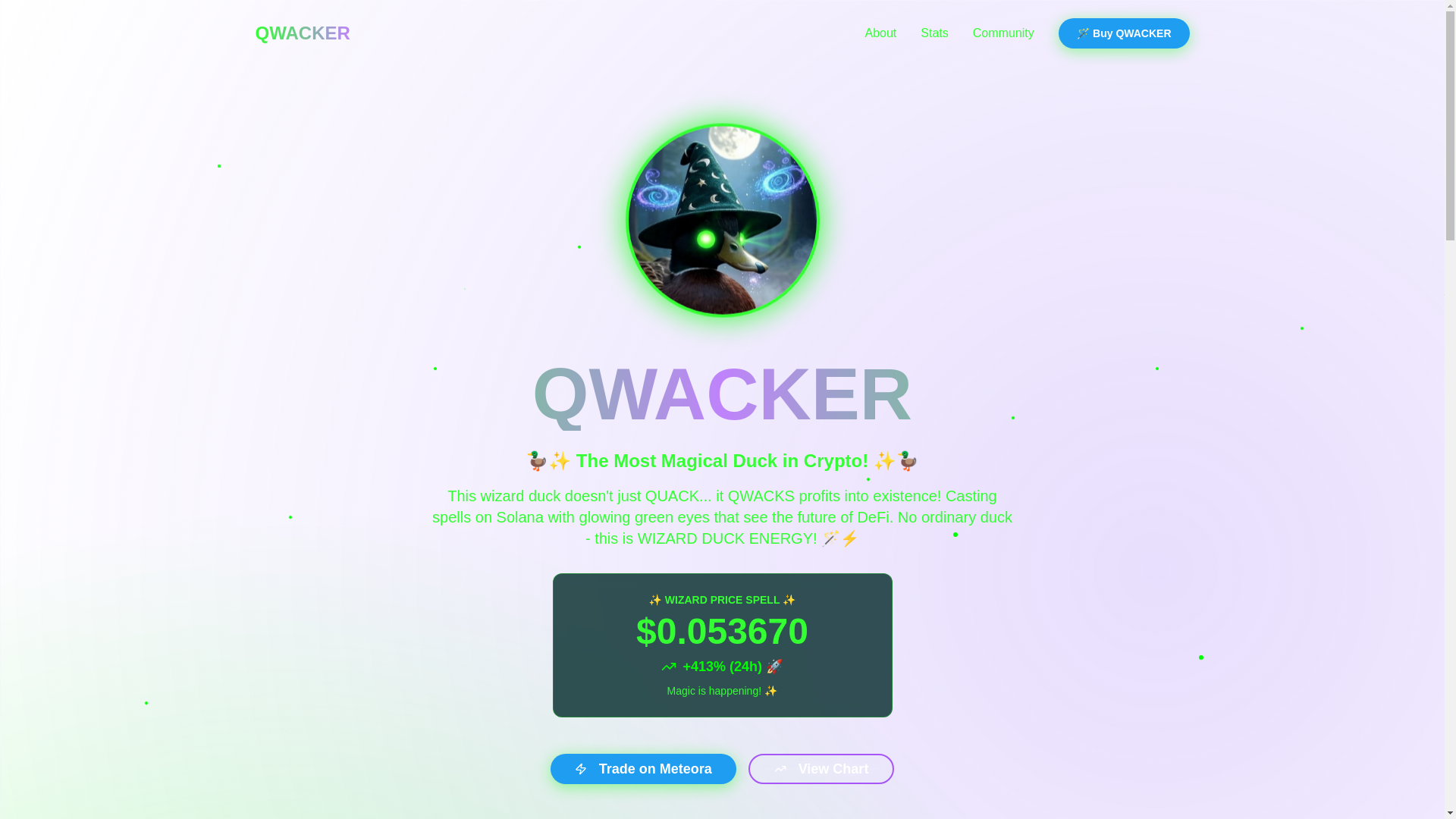 website screenshot of https://qwacker.online/