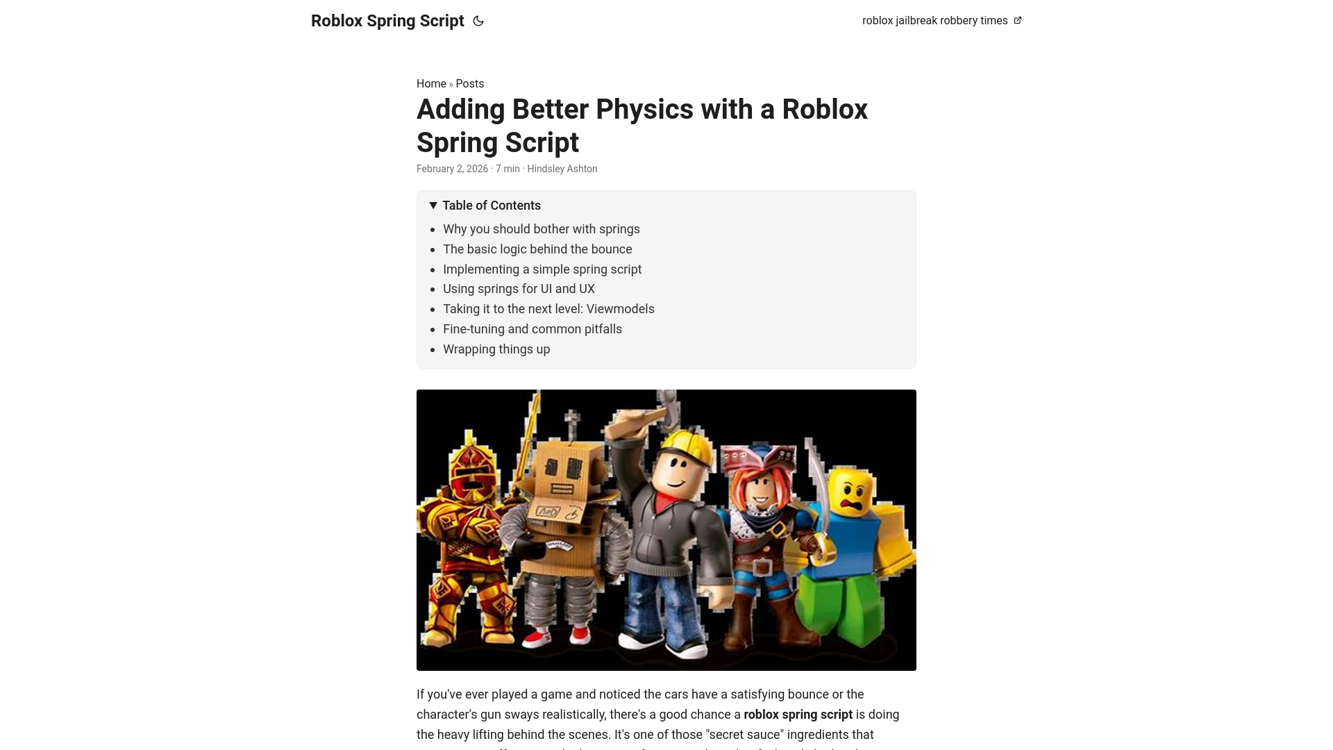 website screenshot of https://roblox-spring-script.pages.dev/