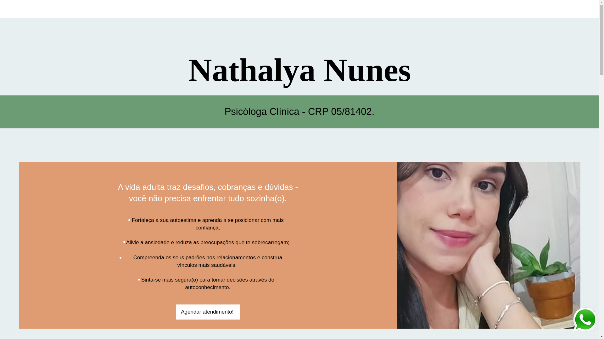 website screenshot of https://nathalyanunes.com.br/