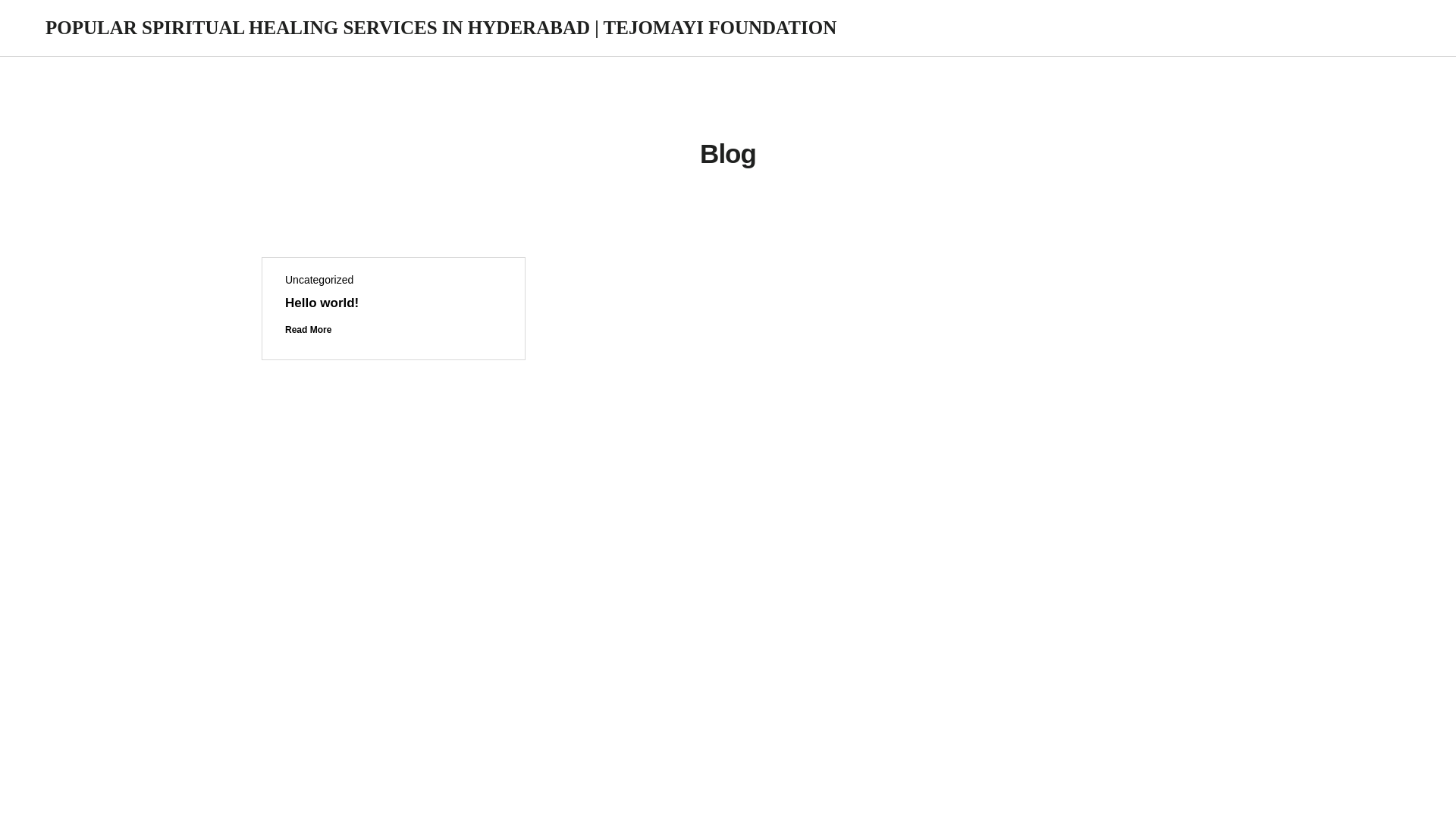 website screenshot of https://tejomayifoundation.com/