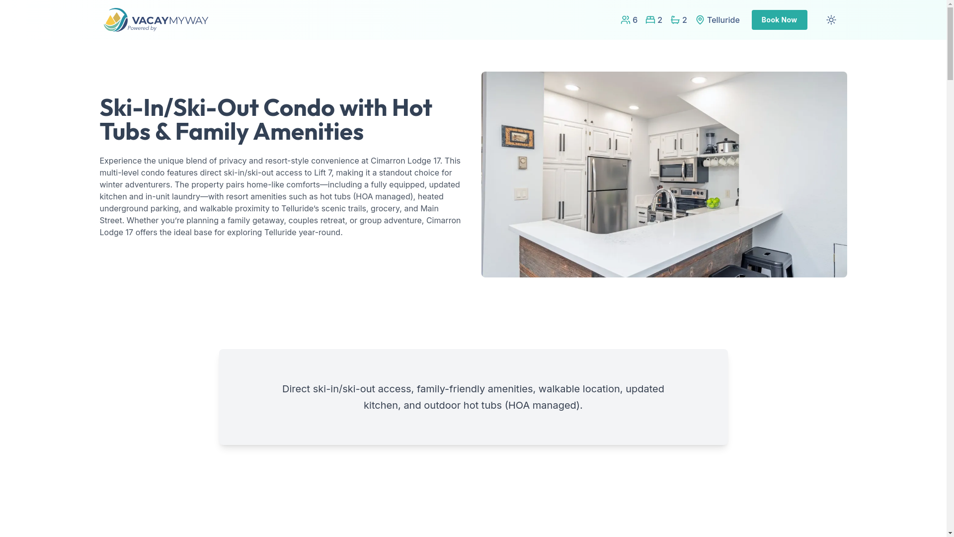 website screenshot of https://peacecanyon.holiday/