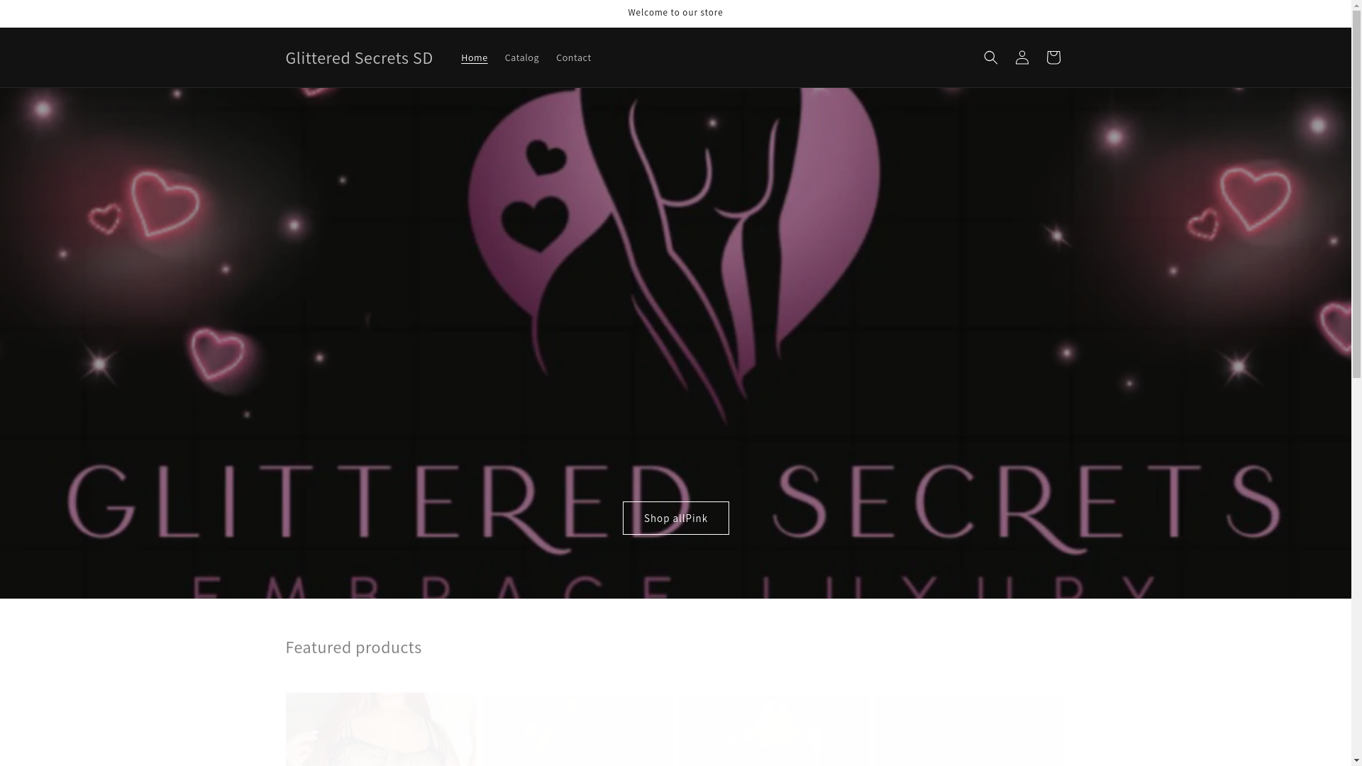 website screenshot of https://glitteredsecretssd.com/