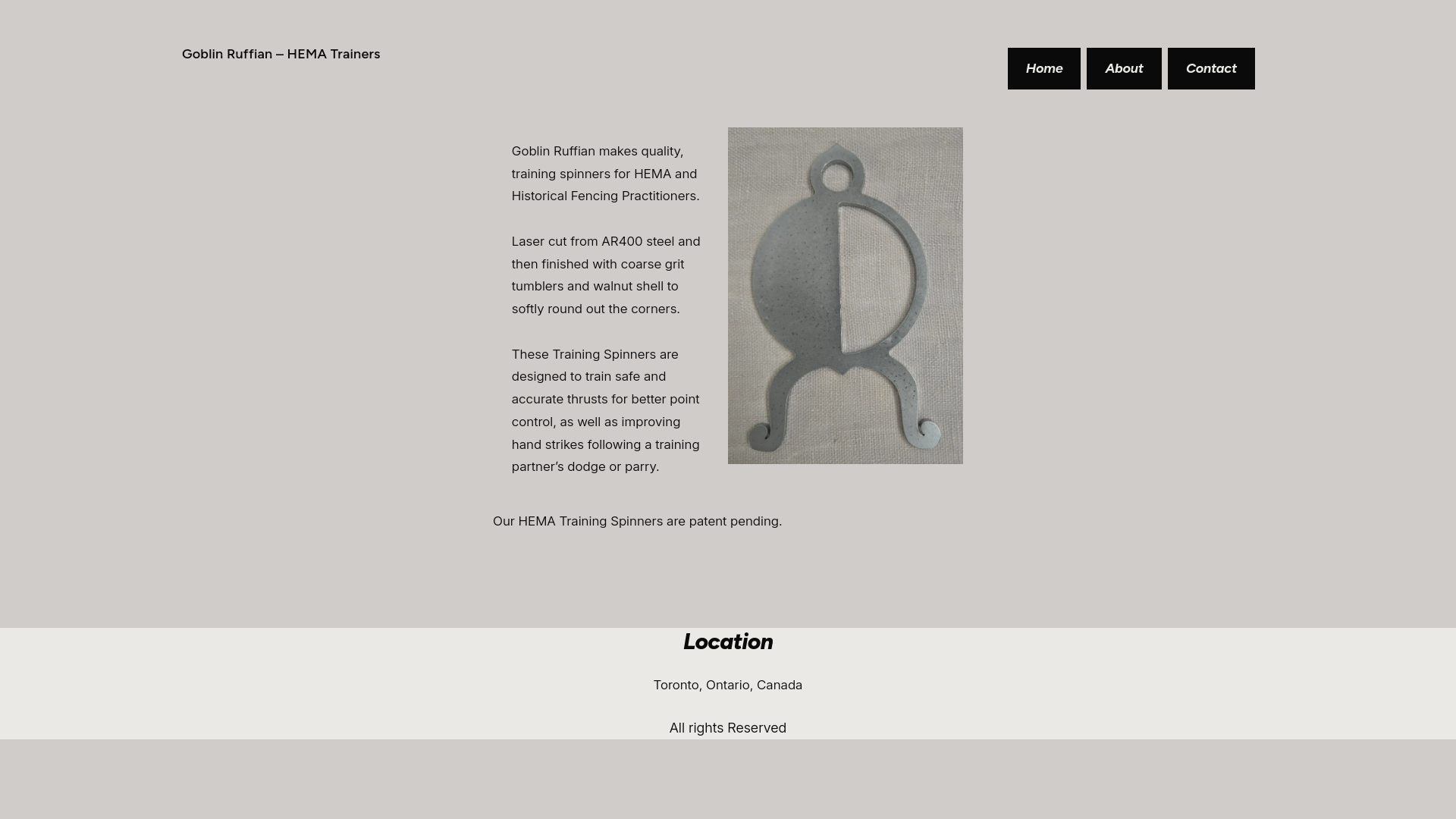 website screenshot of https://goblinruffian.ca/