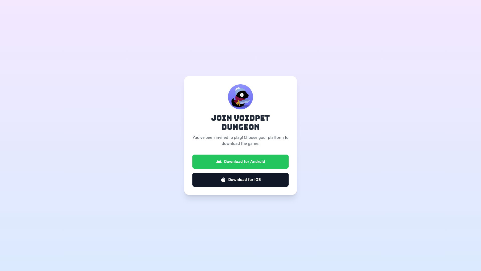 website screenshot of https://voidpet.io/invite/huynher/-t-qVDIcw3