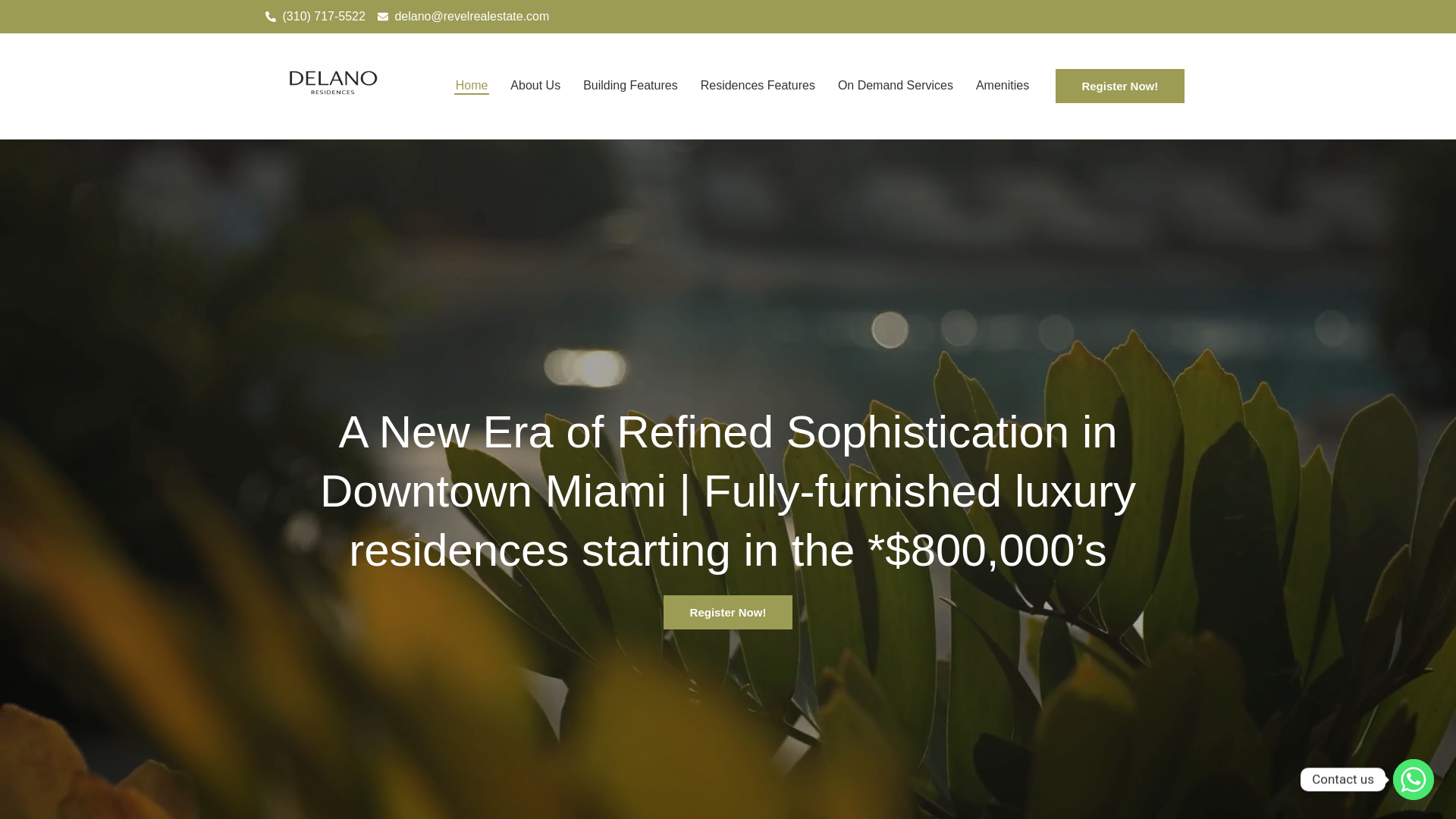 website screenshot of https://miami-luxury-residences.com