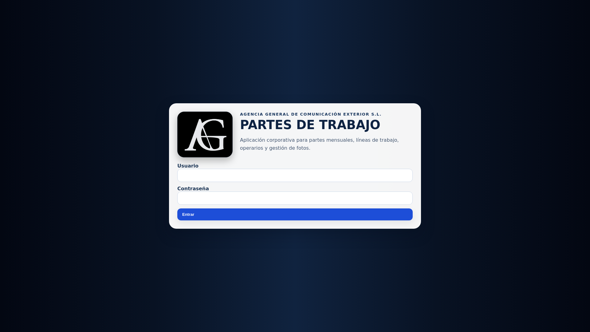 website screenshot of https://partesagpublicidad.pages.dev/