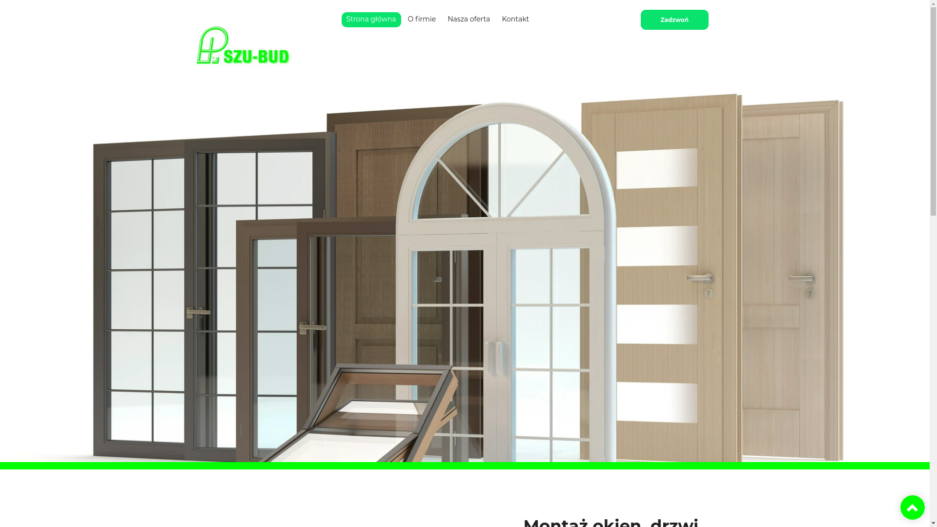 website screenshot of https://szubudparczew.pl/