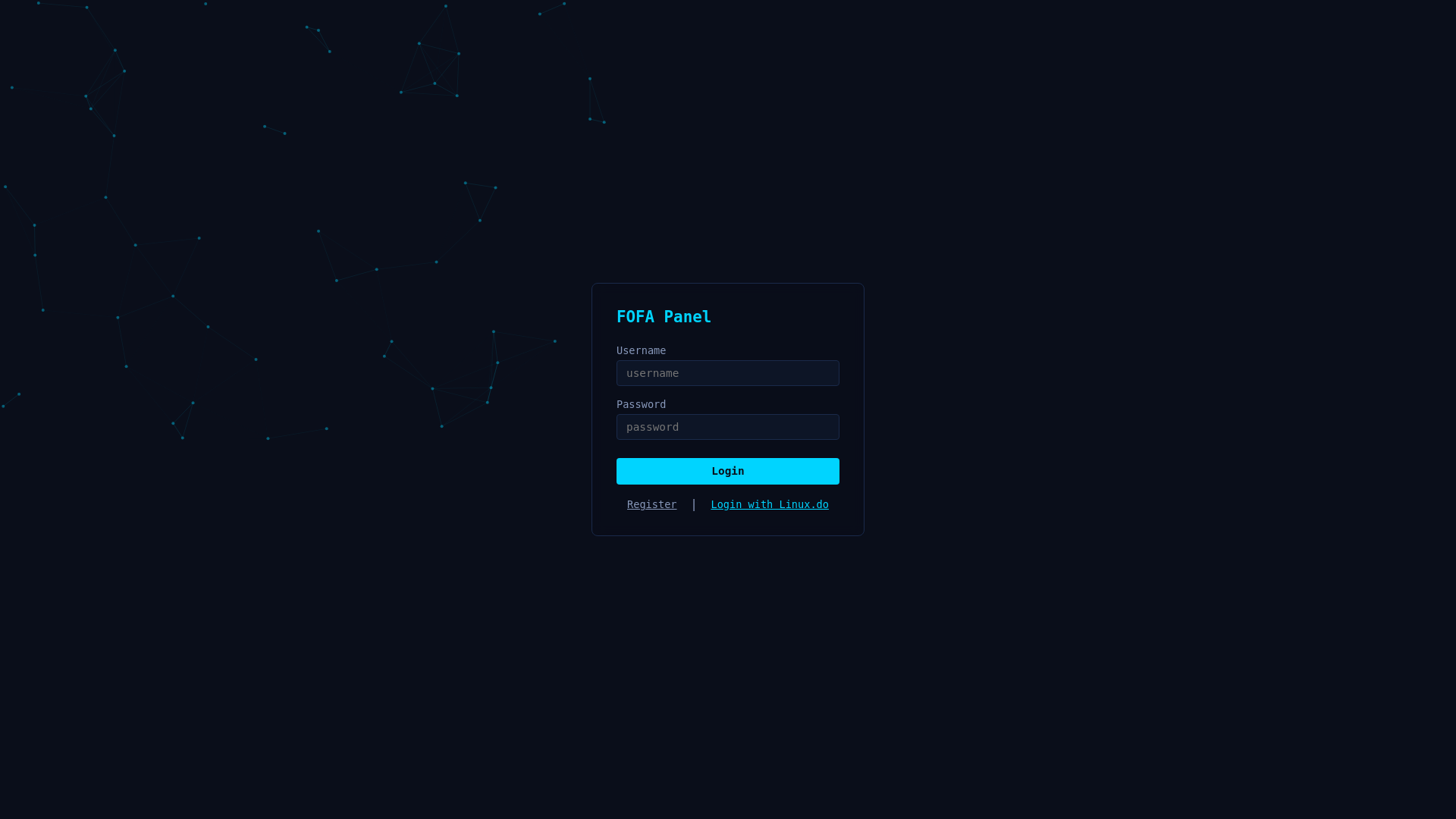 website screenshot of https://fofa-panel-pages.pages.dev/