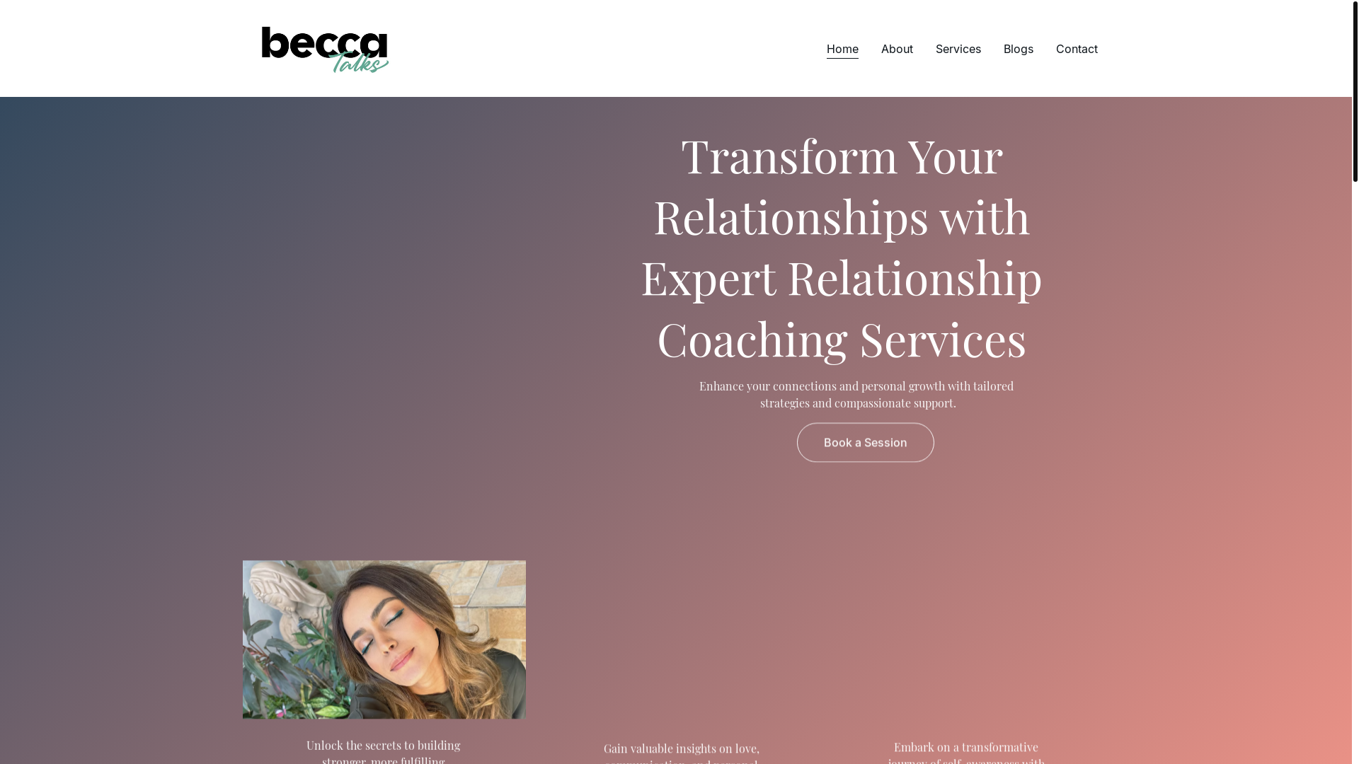website screenshot of https://datesmartwithbeccatalks.com/