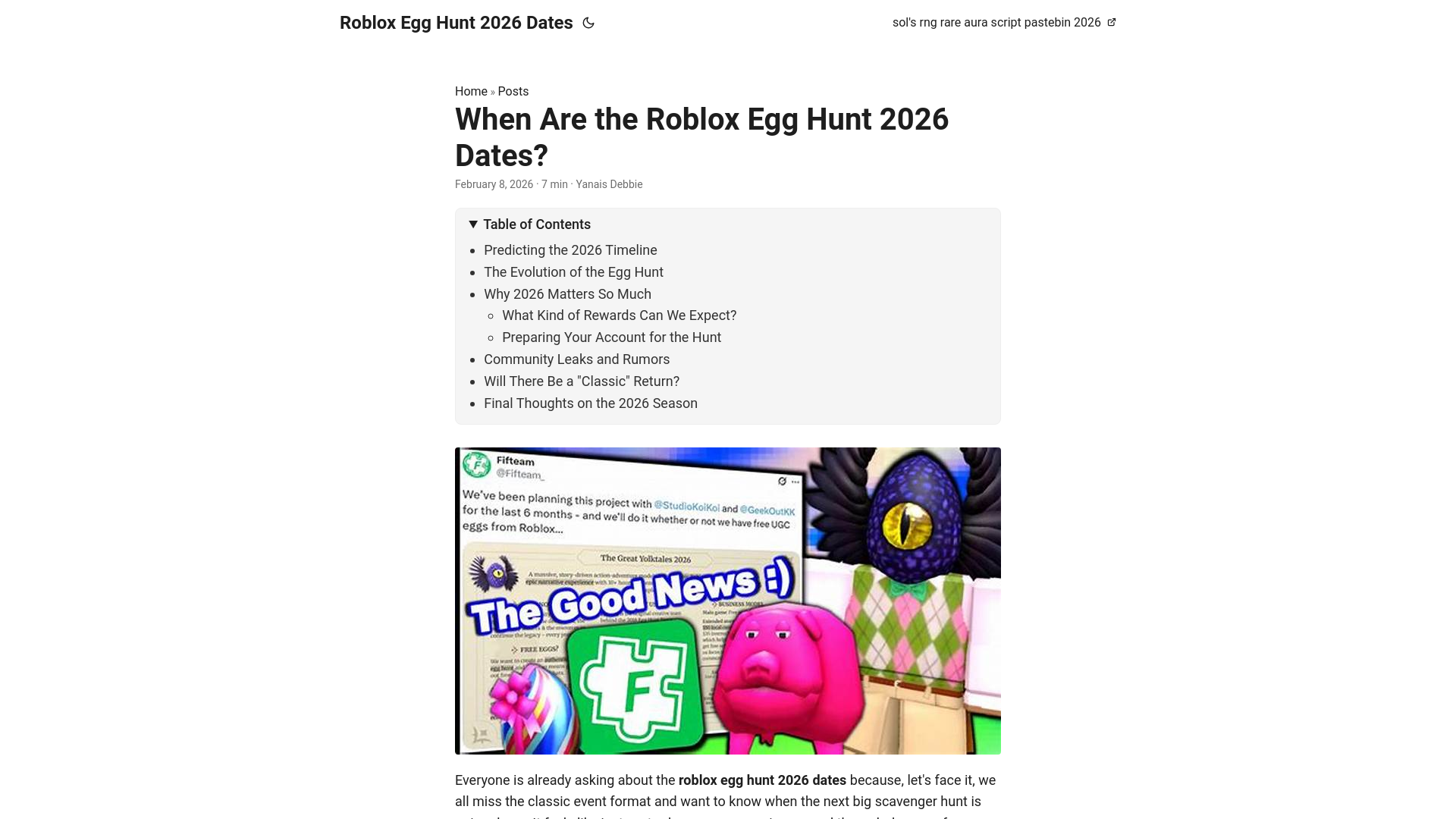 website screenshot of https://roblox-egg-hunt-2026-dates.pages.dev/