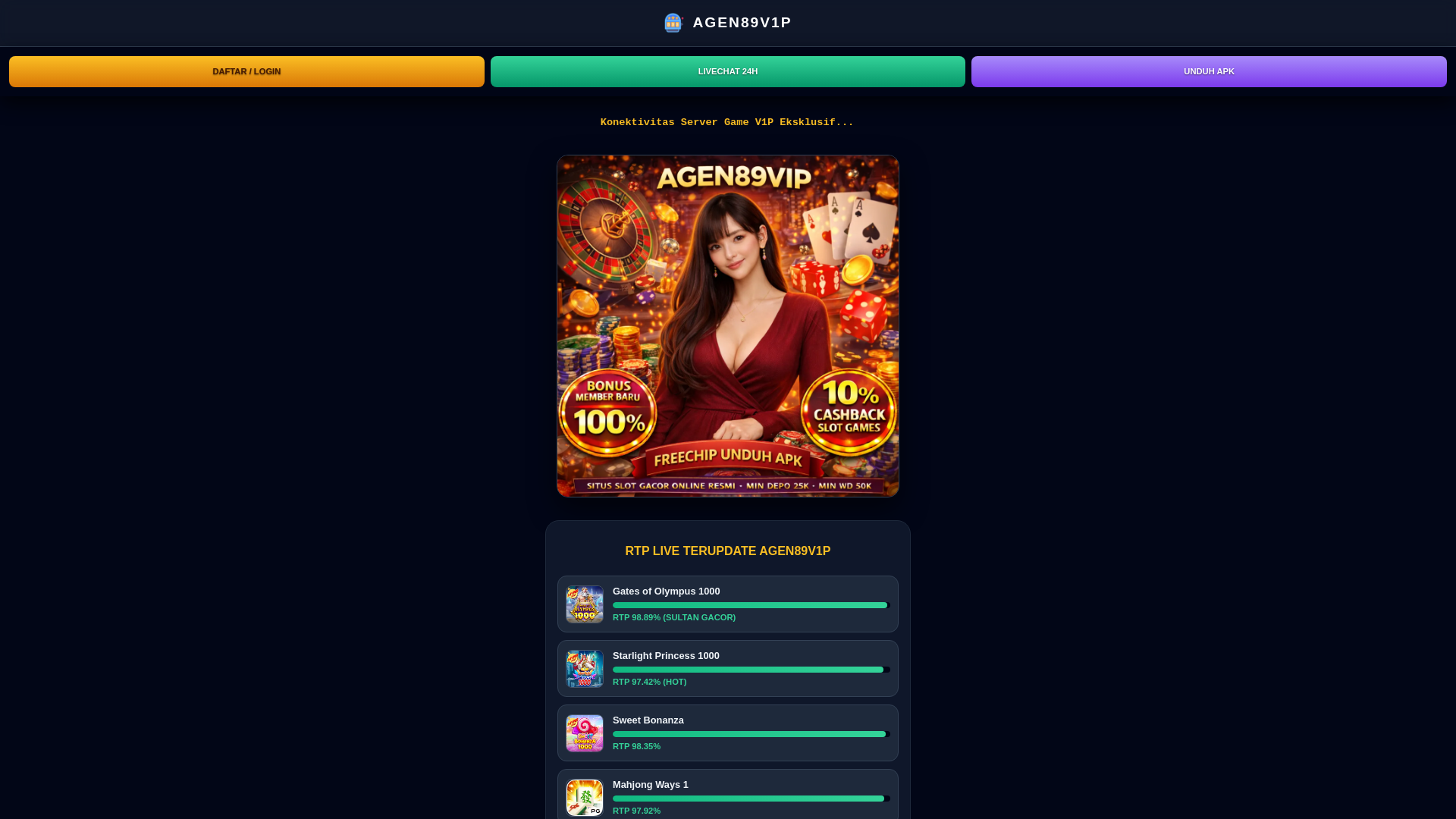 website screenshot of https://agen89v1p.pages.dev/