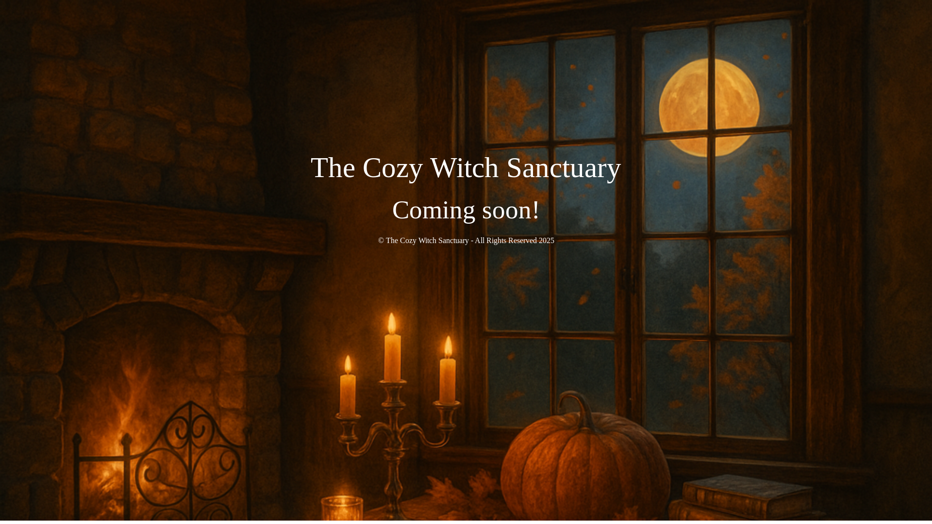 website screenshot of https://cozywitchsanctuary.com/