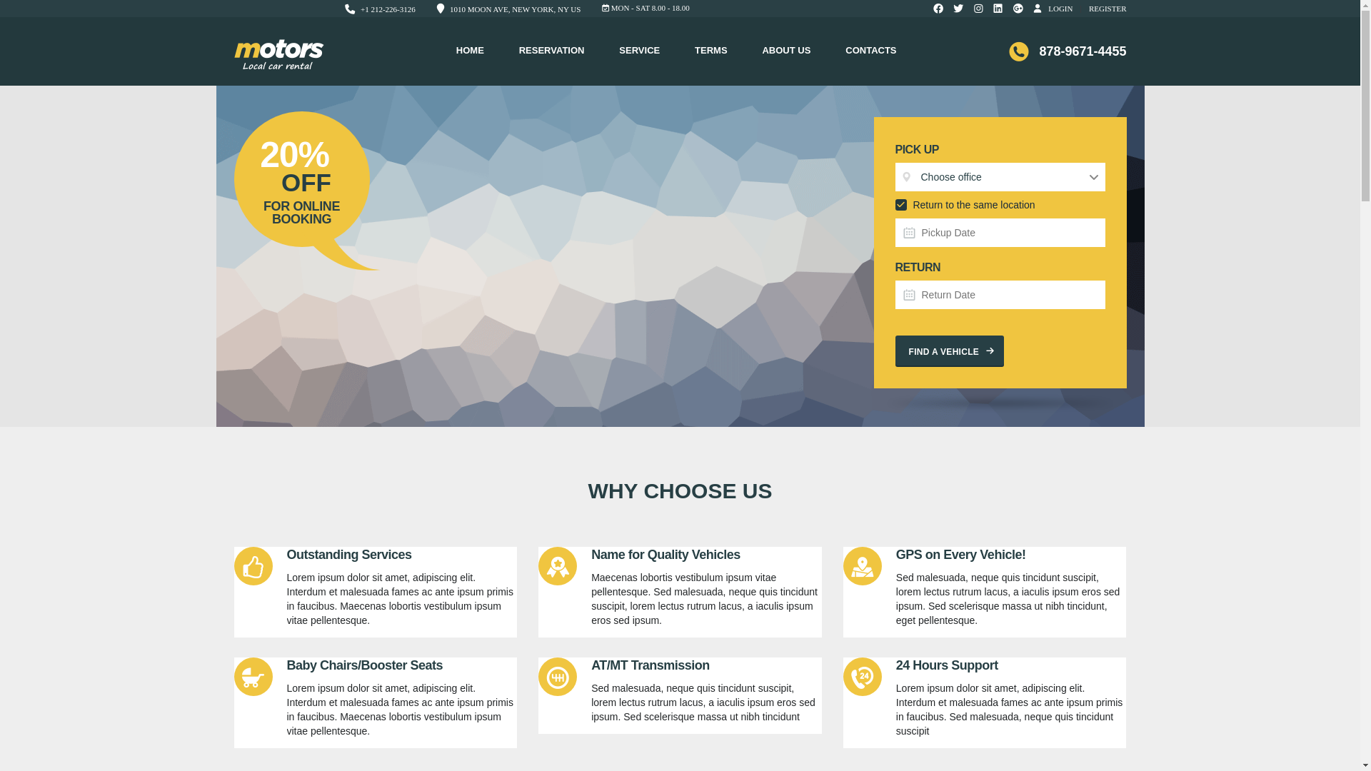 website screenshot of https://boarental.com/