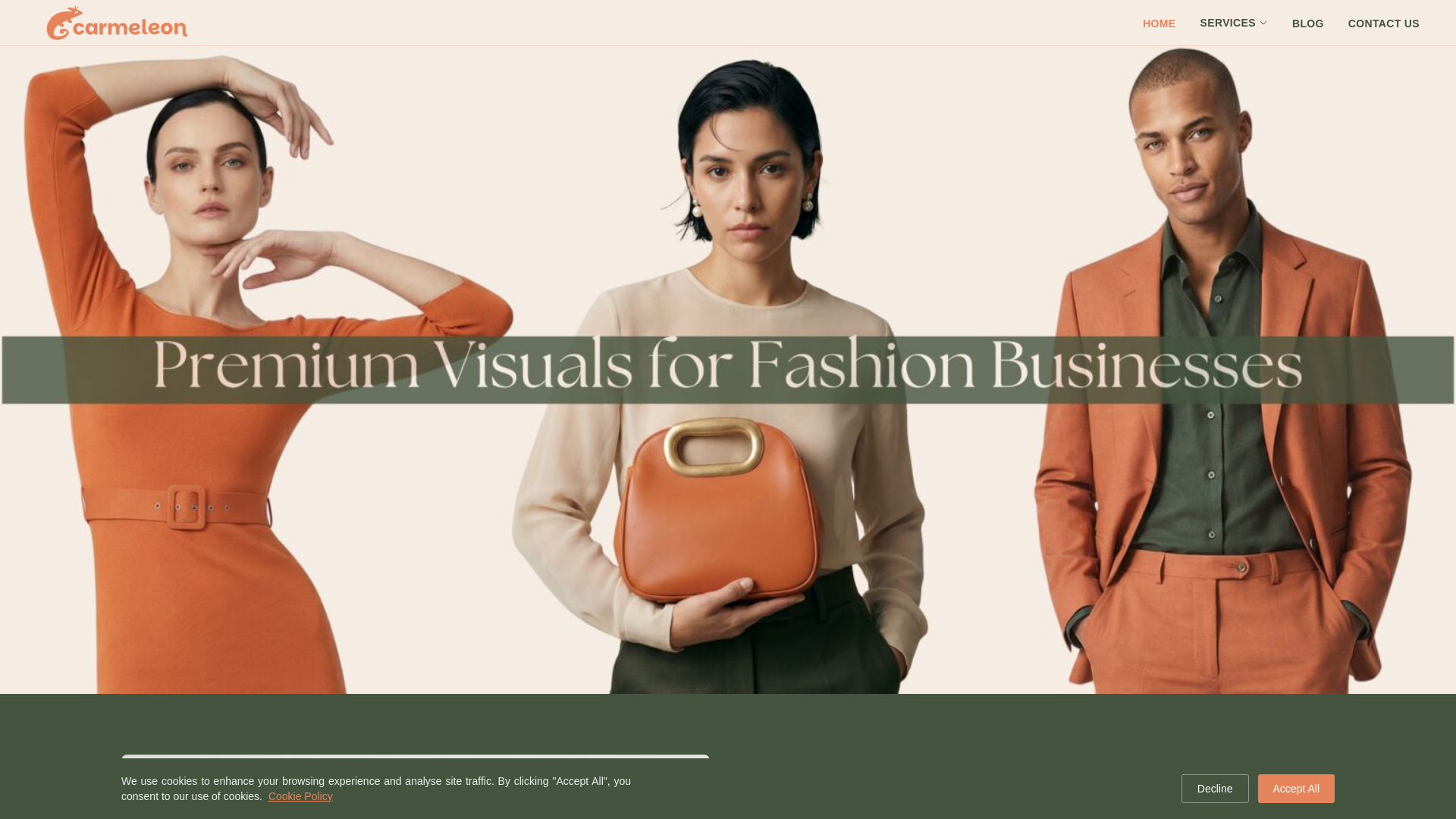 website screenshot of https://carmeleonstudio-website.pages.dev/