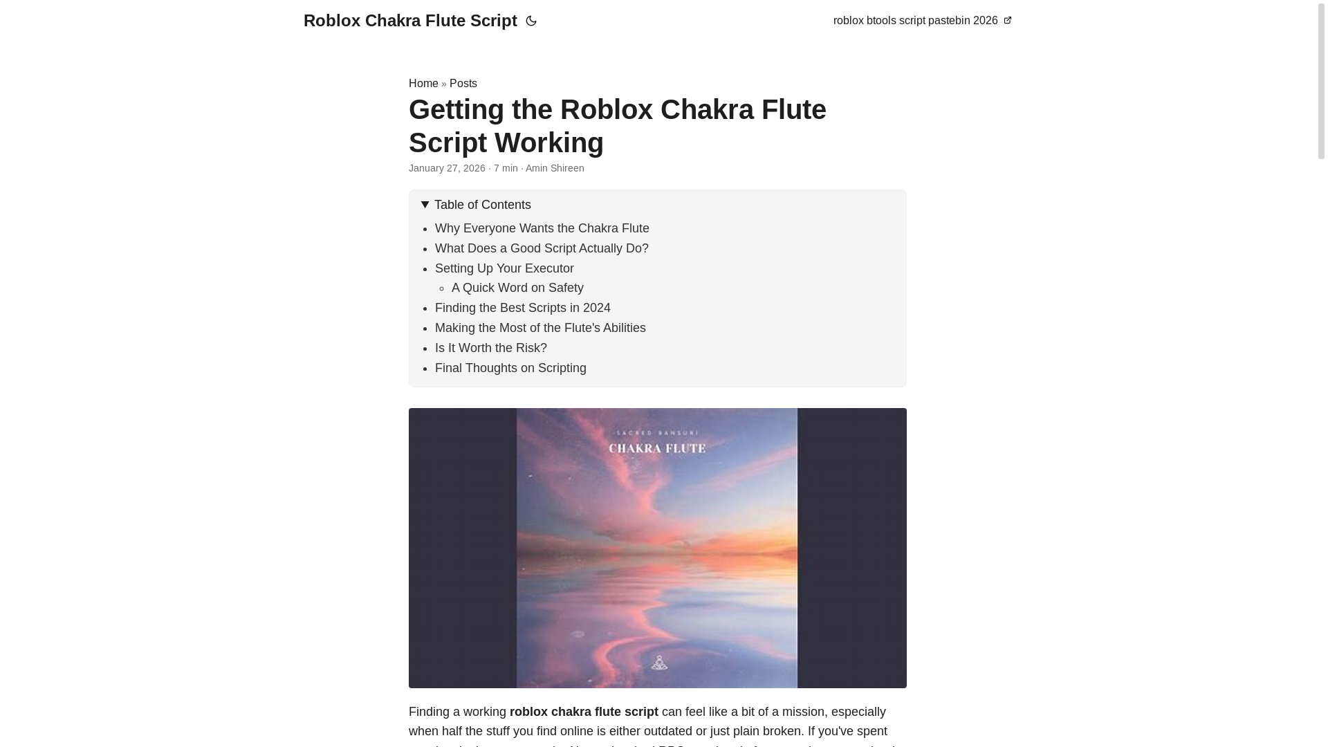 website screenshot of https://roblox-chakra-flute-script.pages.dev/