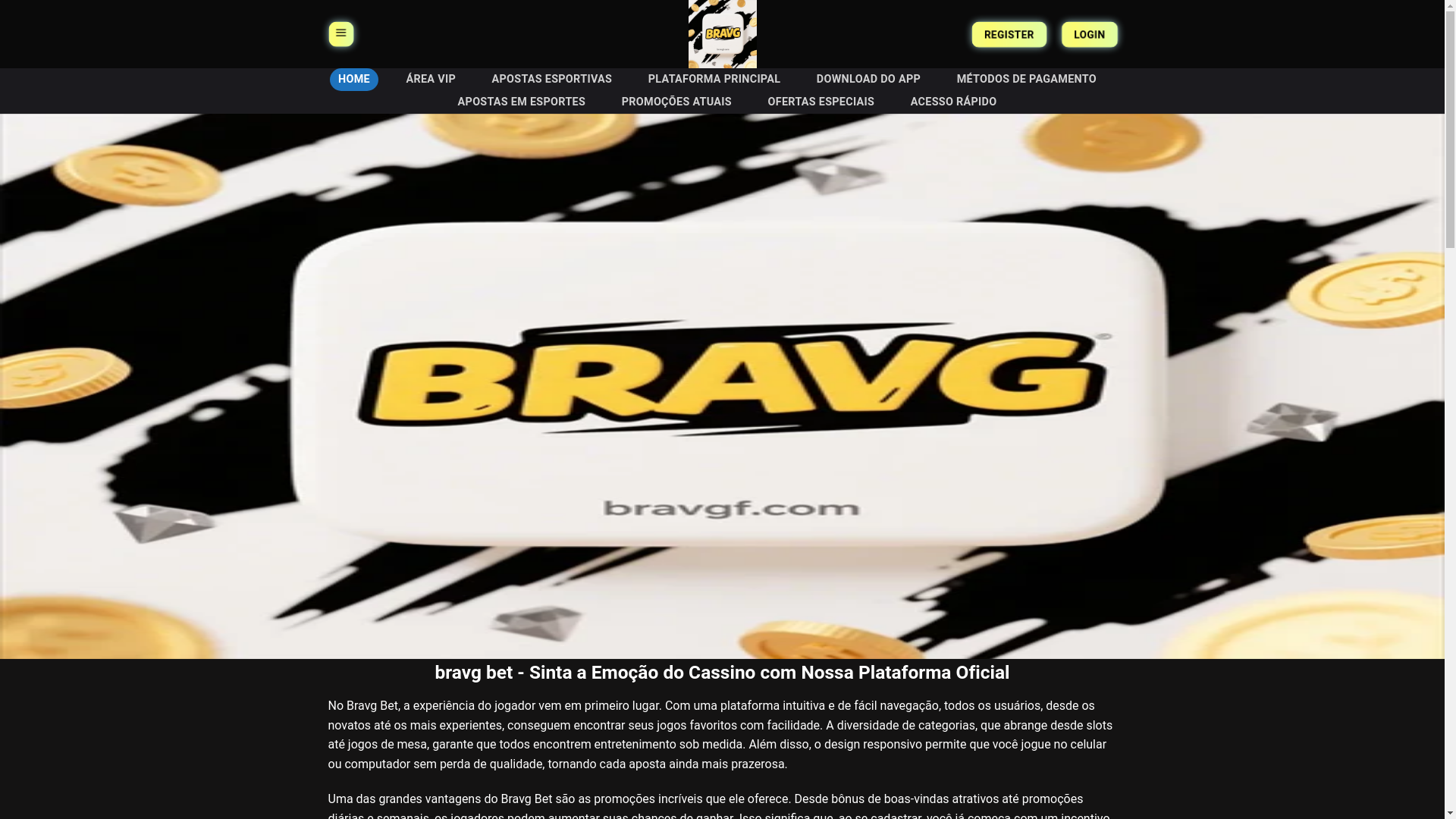 website screenshot of https://bravgf.com/