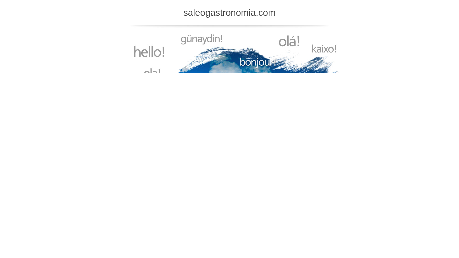 website screenshot of https://saleogastronomia.com