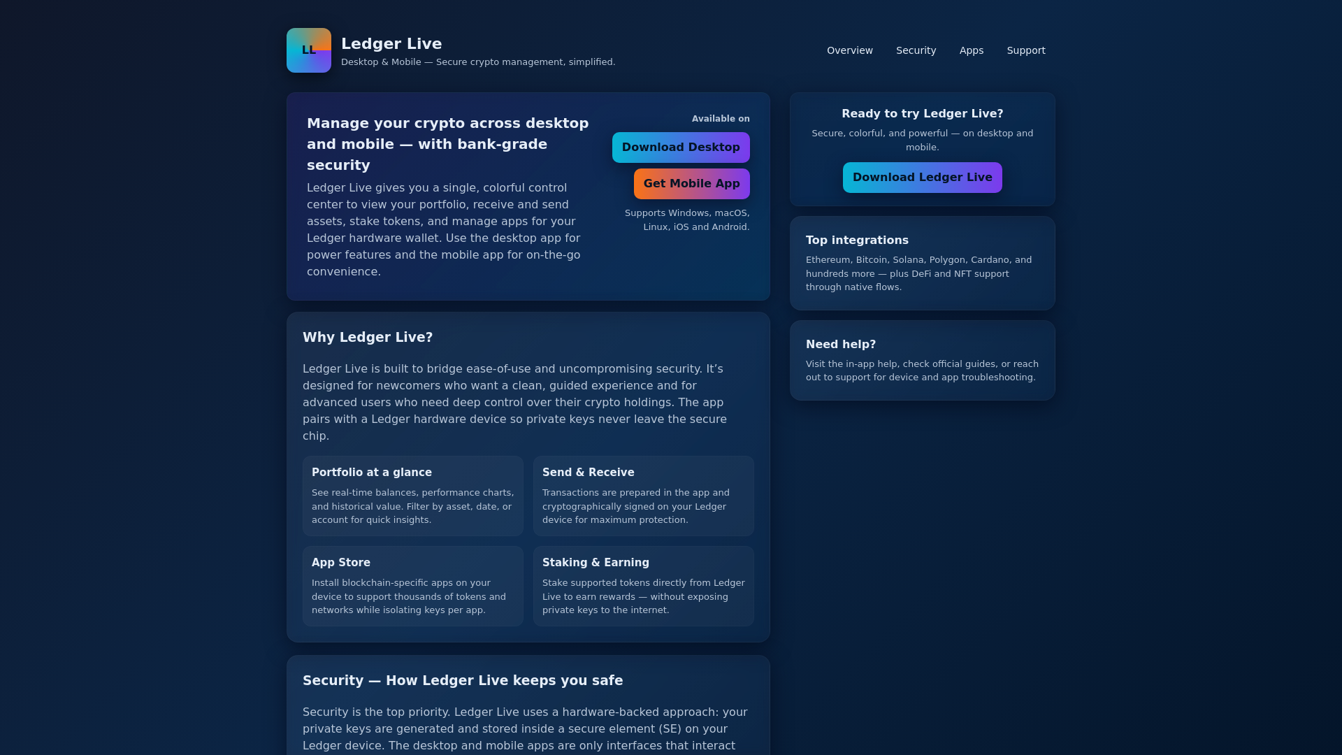 website screenshot of https://get-ladger-dext-mobile.pages.dev