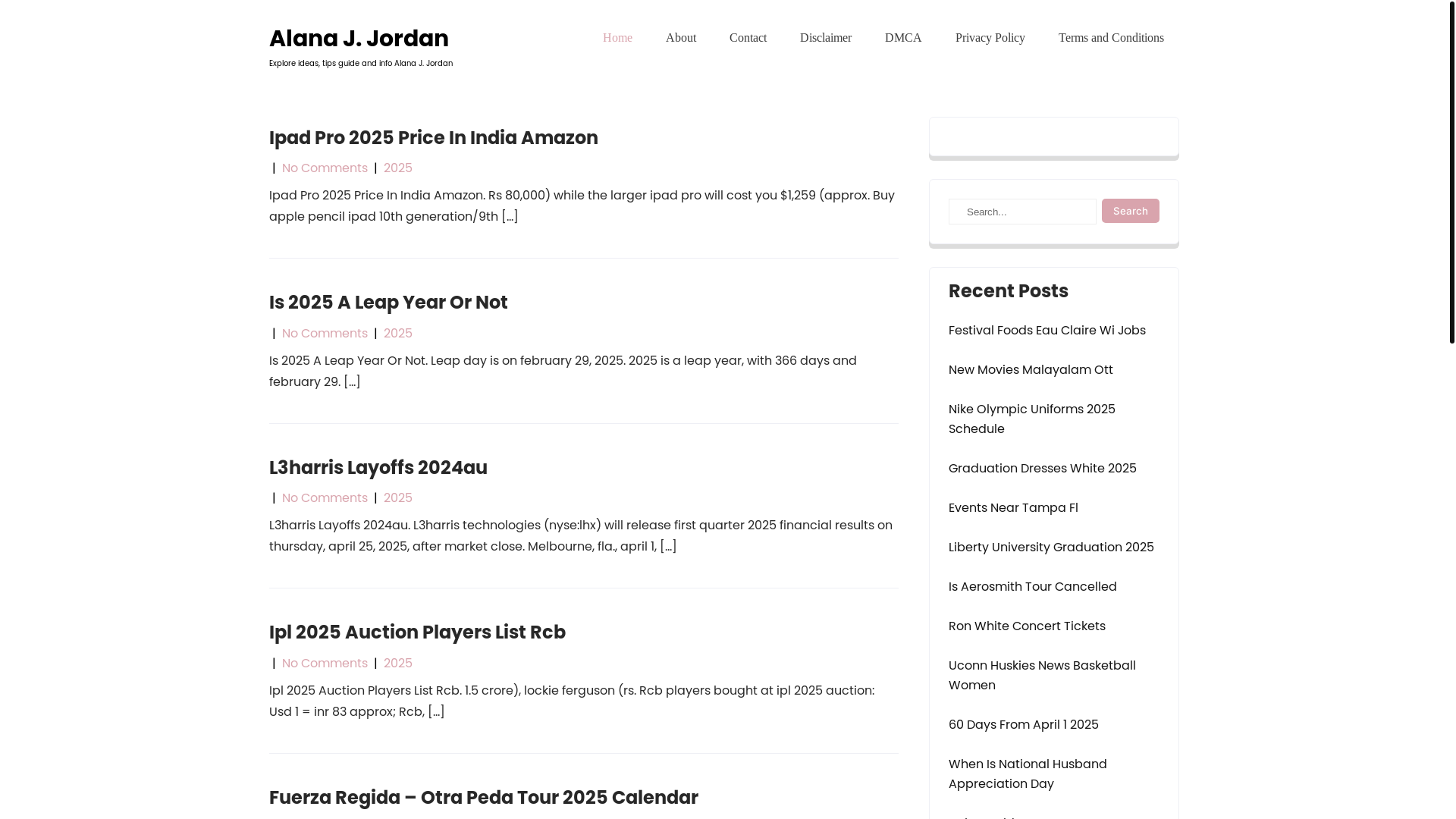 website screenshot of https://alanajjordan.pages.dev/
