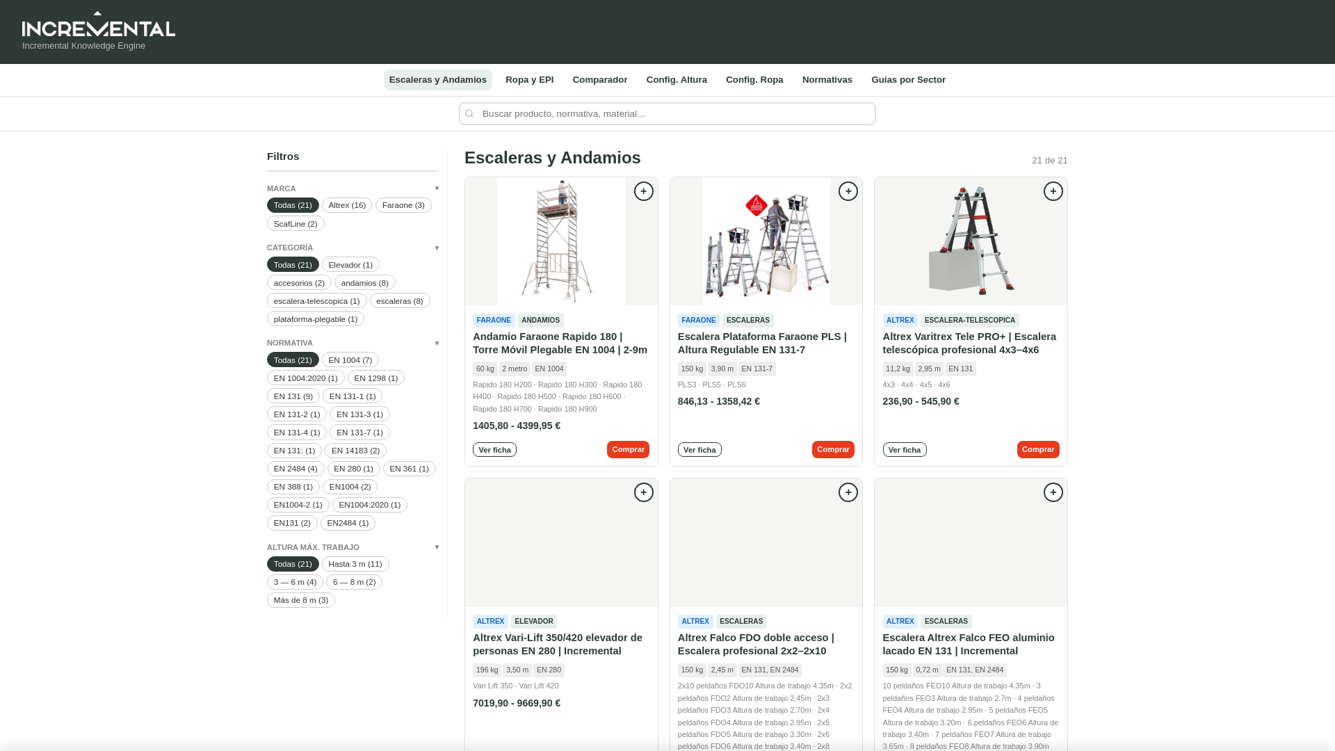 website screenshot of https://incrementalmarketing.net/