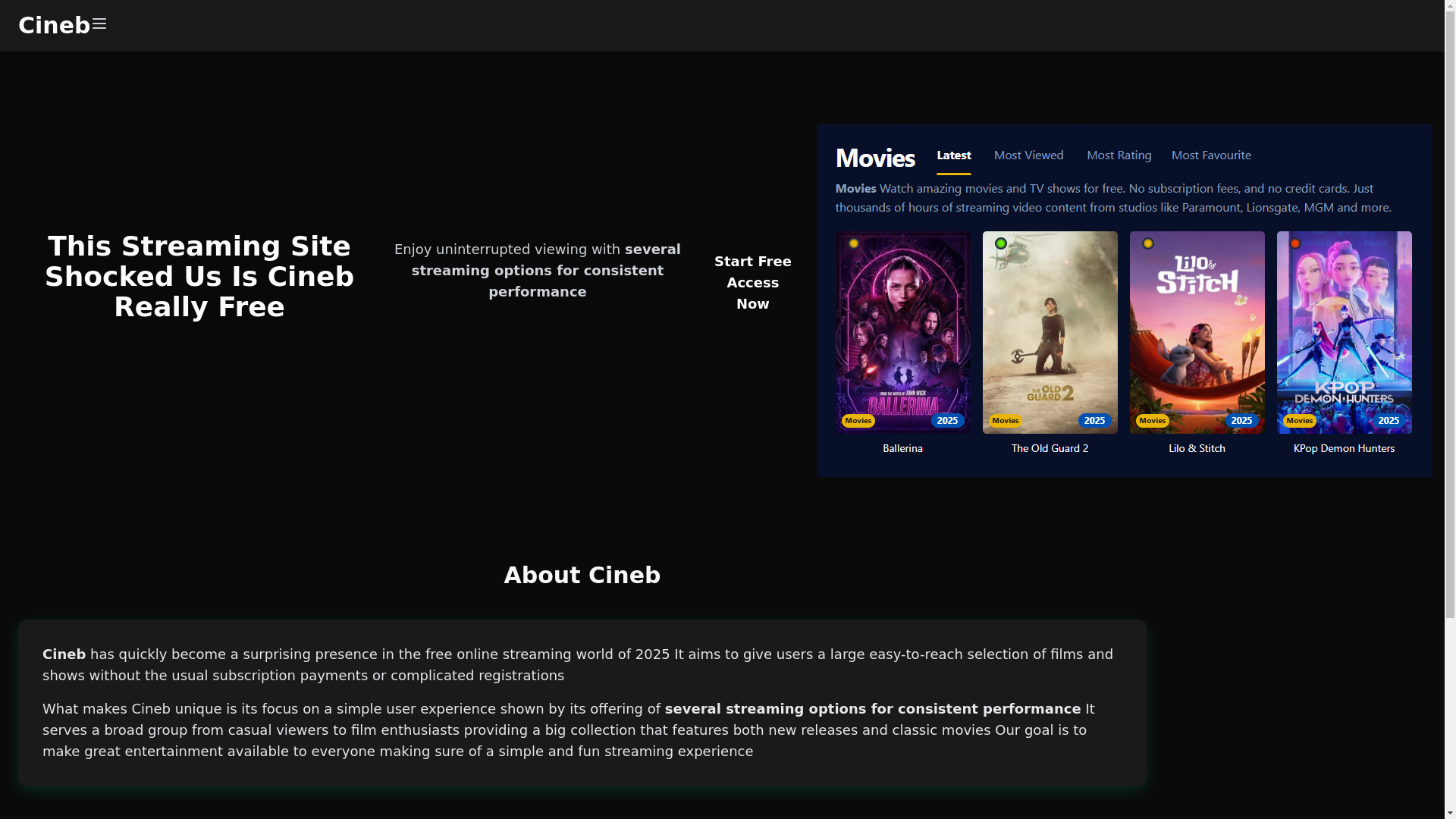 website screenshot of https://cineb-qk9w.pages.dev/