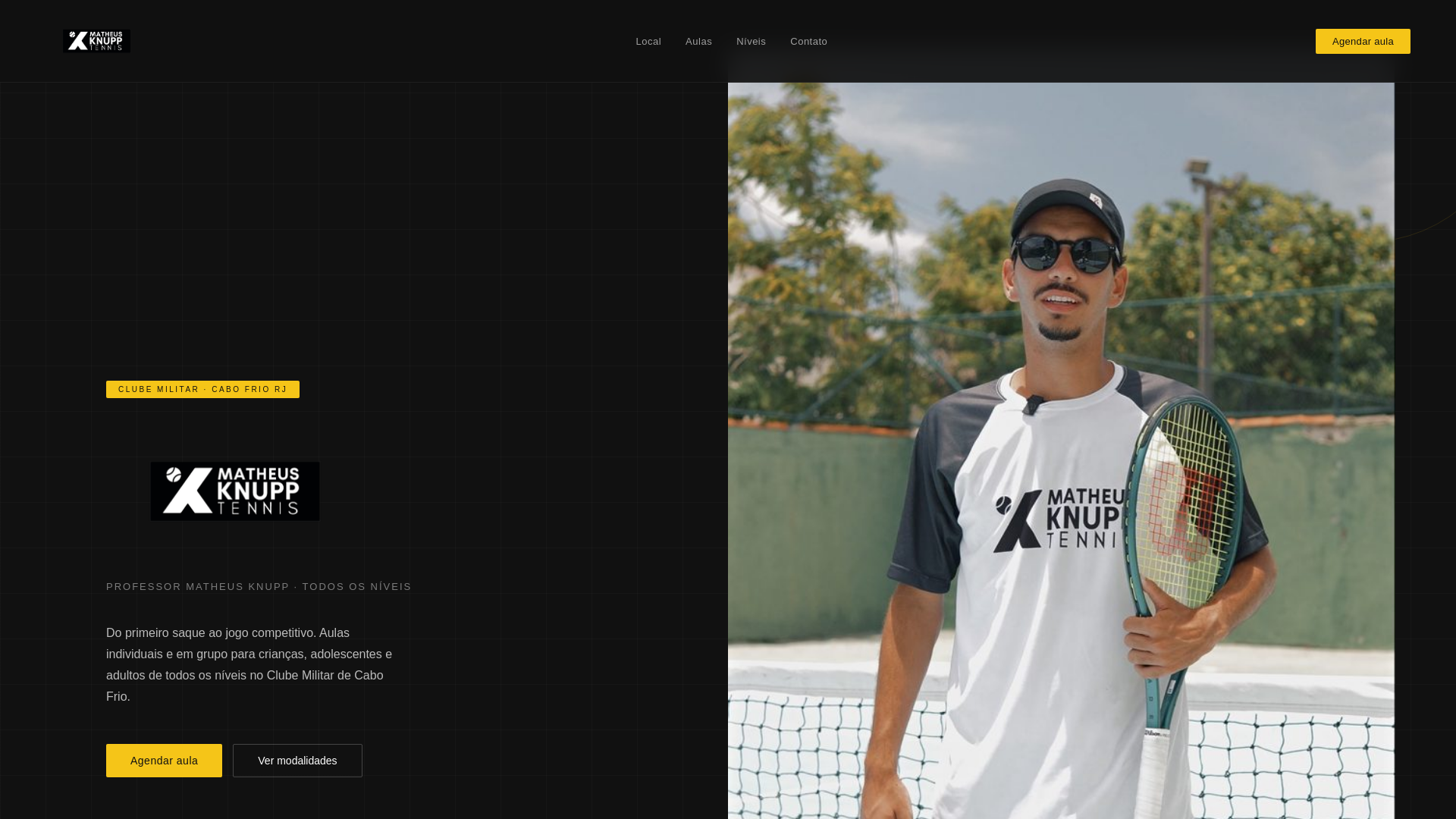 website screenshot of https://knupptenis.com.br/