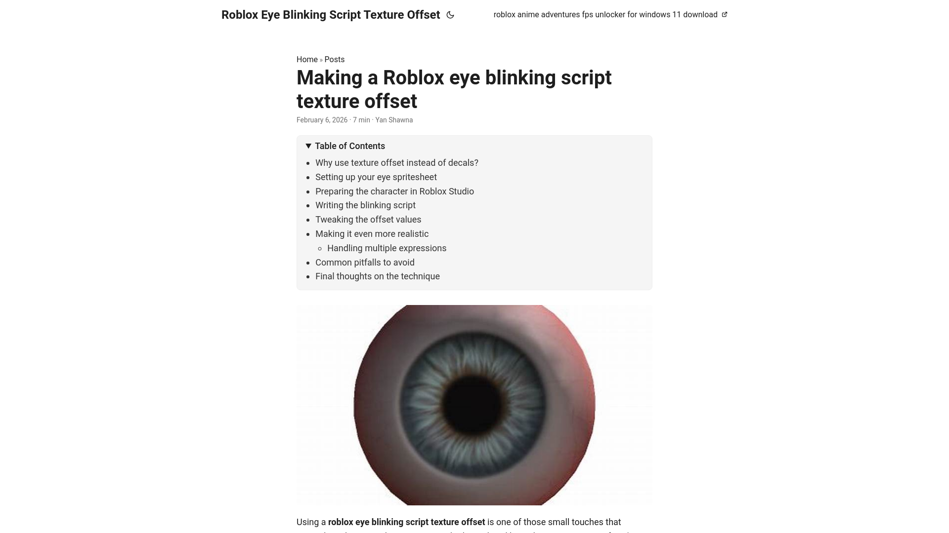 website screenshot of https://roblox-eye-blinking-script-texture-offset.pages.dev/