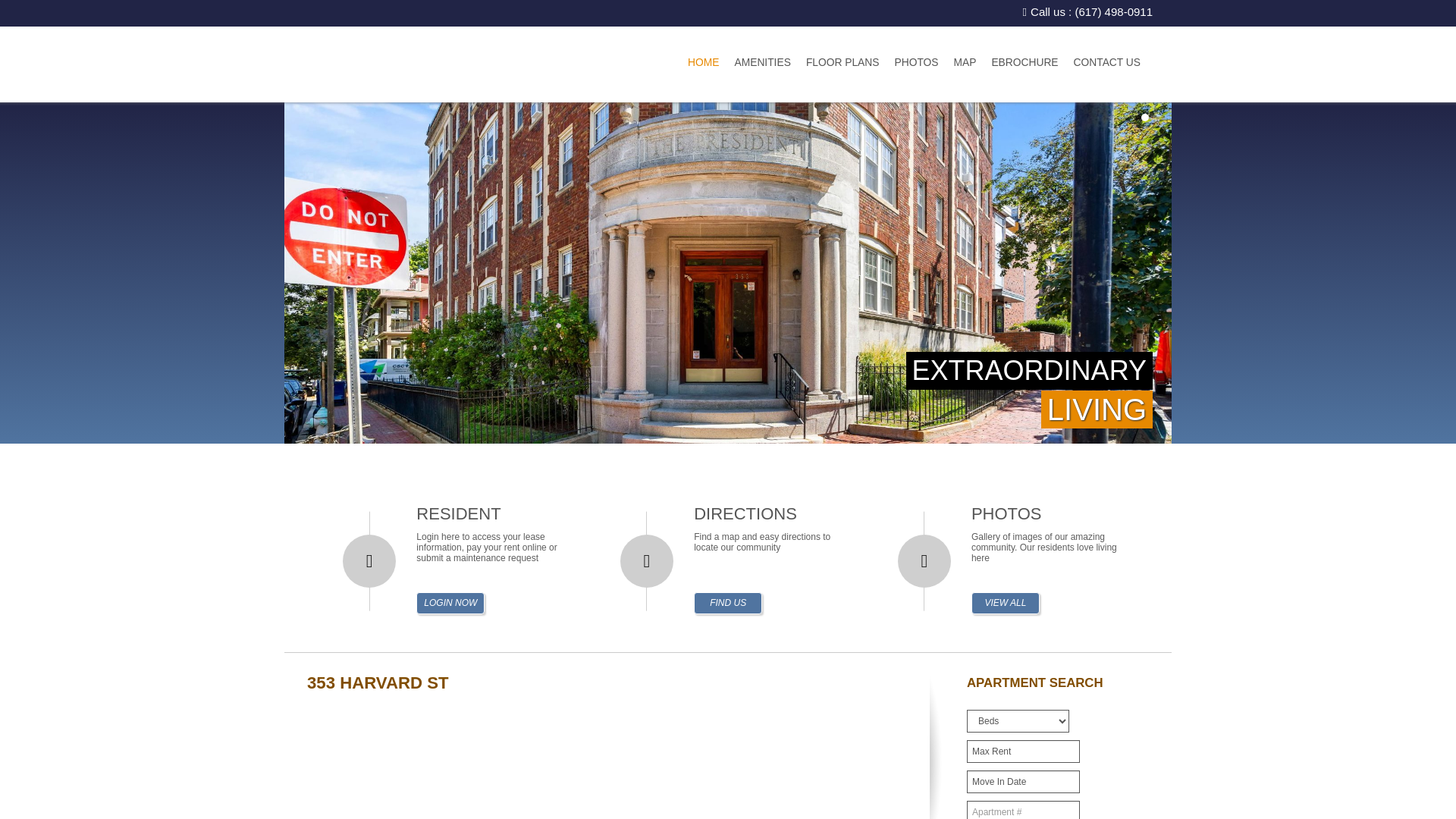 website screenshot of https://353harvard.com/