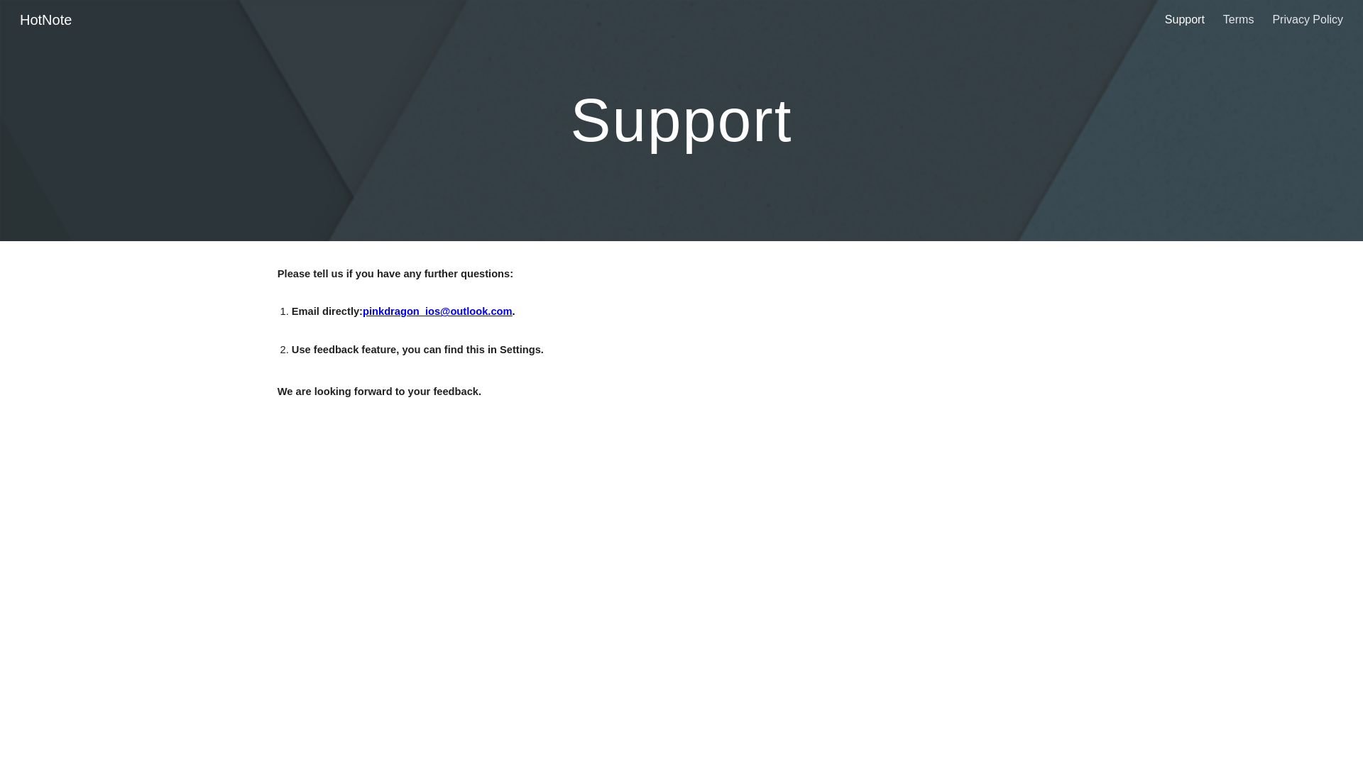 website screenshot of https://hotnote.pages.dev/