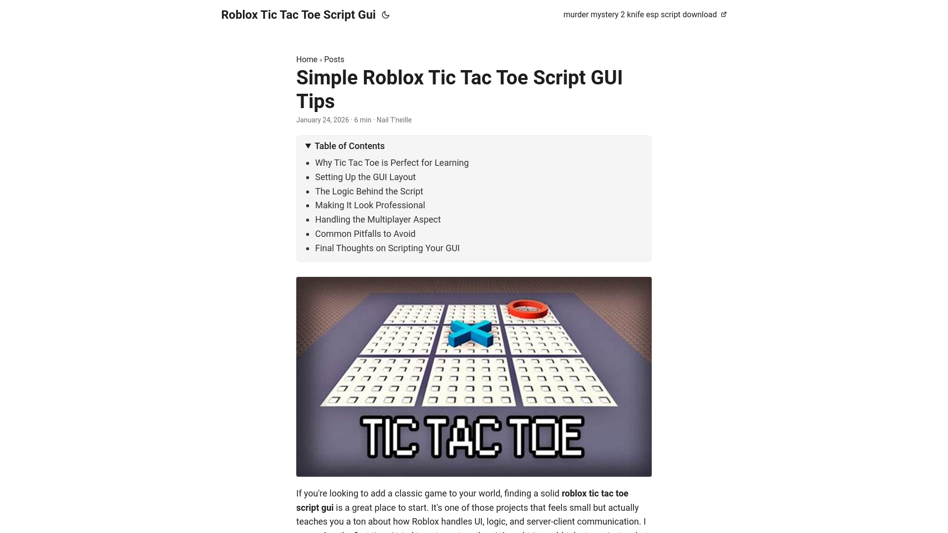 website screenshot of https://roblox-tic-tac-toe-script-gui.pages.dev/