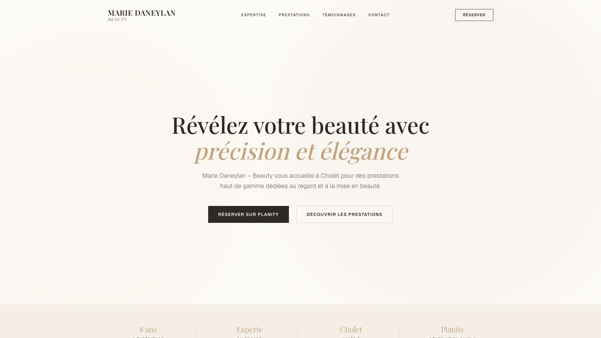 website screenshot of https://marie-beauty.pages.dev/
