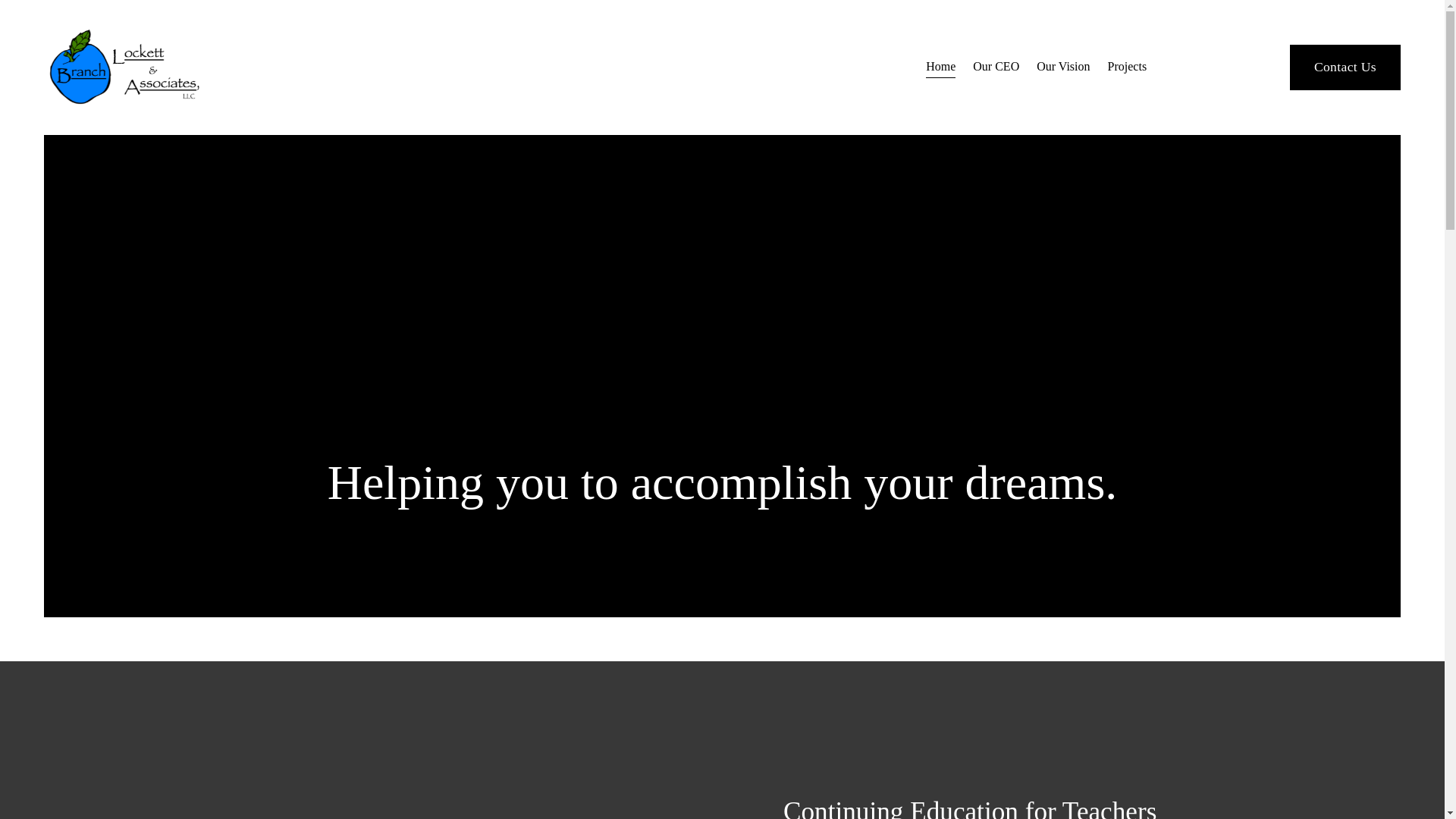 website screenshot of https://educatorofdreams.org/