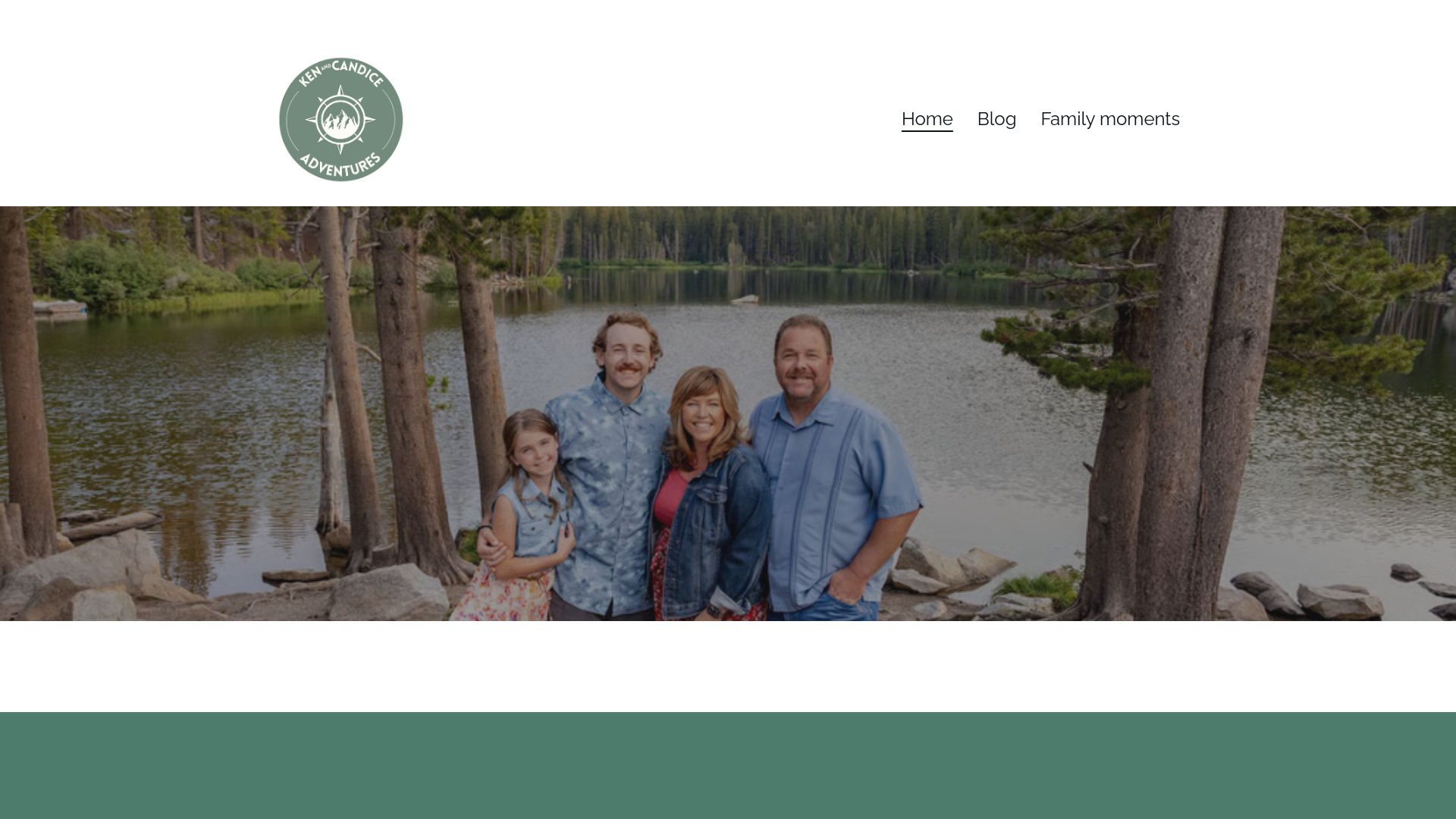 website screenshot of https://kenandcandiceadventures.com/