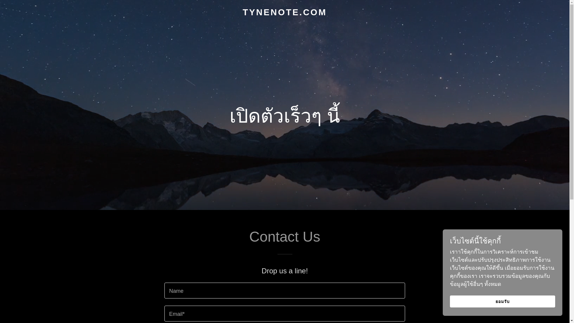 website screenshot of https://tynenote.com/