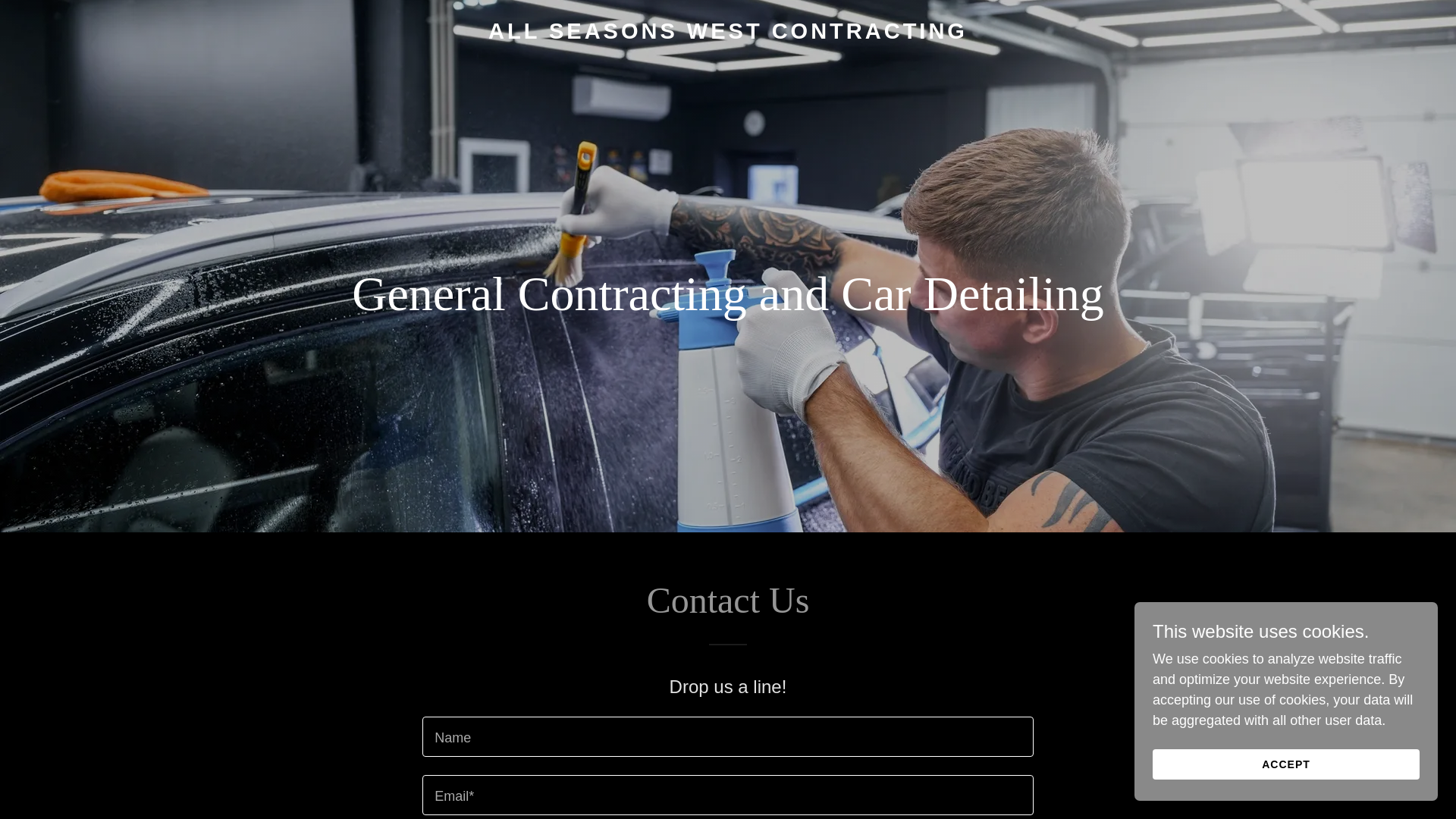 website screenshot of https://allseasonswest.com