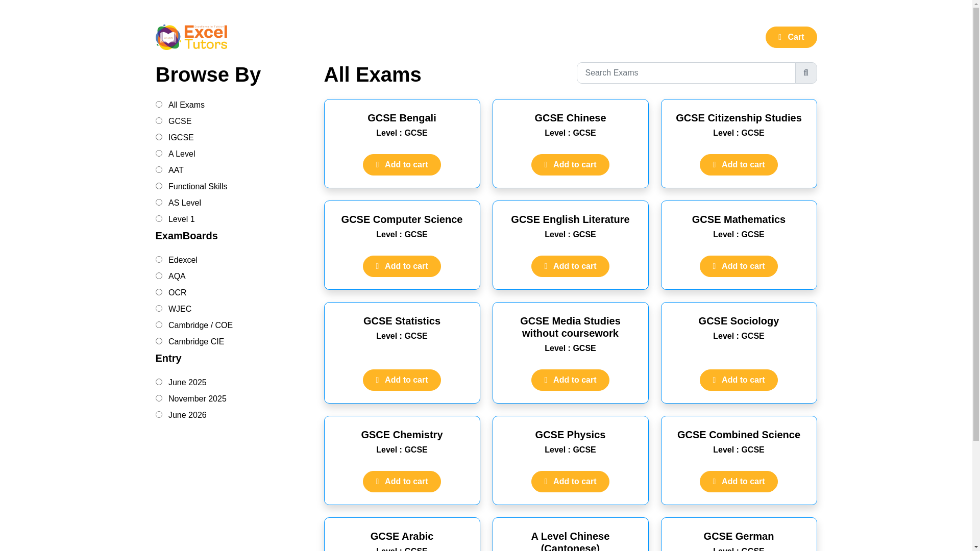 website screenshot of https://privategcsecentre.com/