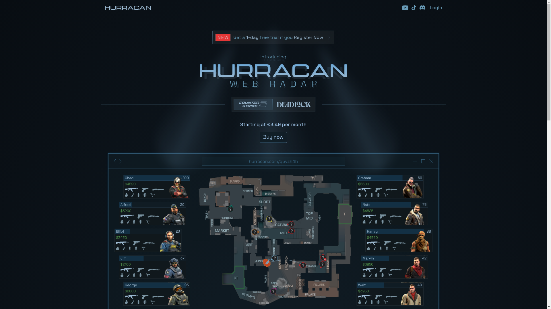 website screenshot of https://webradar2.pages.dev/